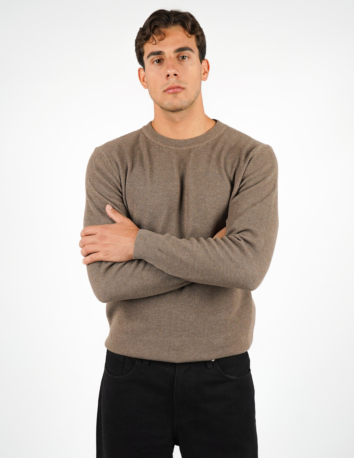 MAGLIONE STRUTTURATO GIROCOLLO