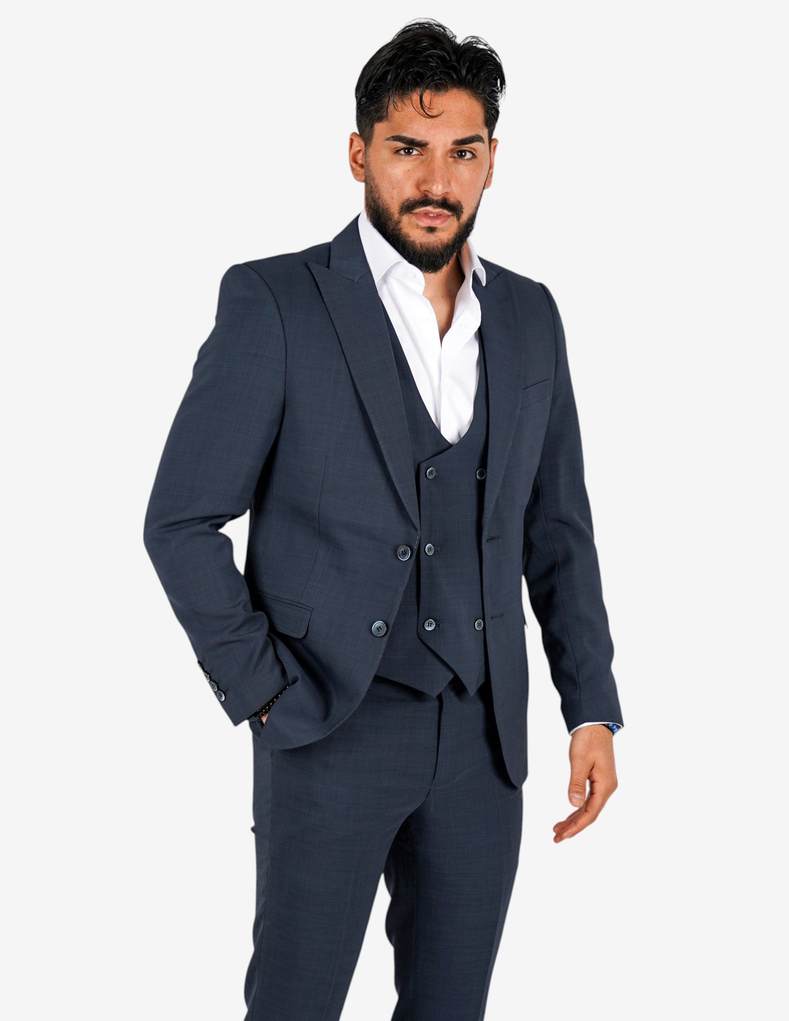 Abito elegante monopetto tre pezzi