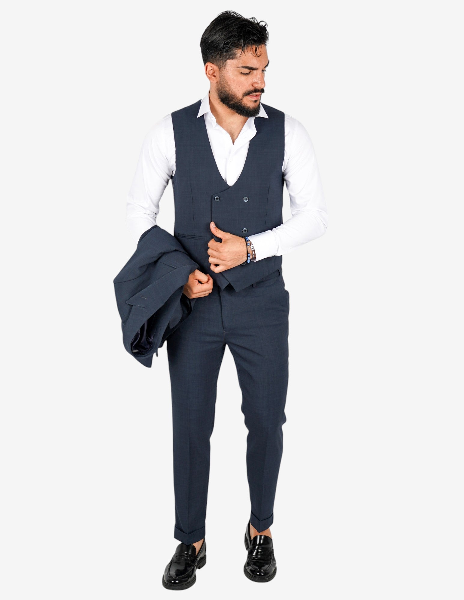Abito elegante monopetto tre pezzi