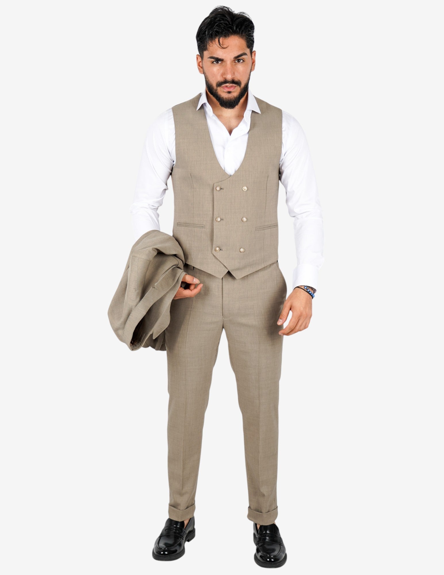 Abito elegante monopetto tre pezzi