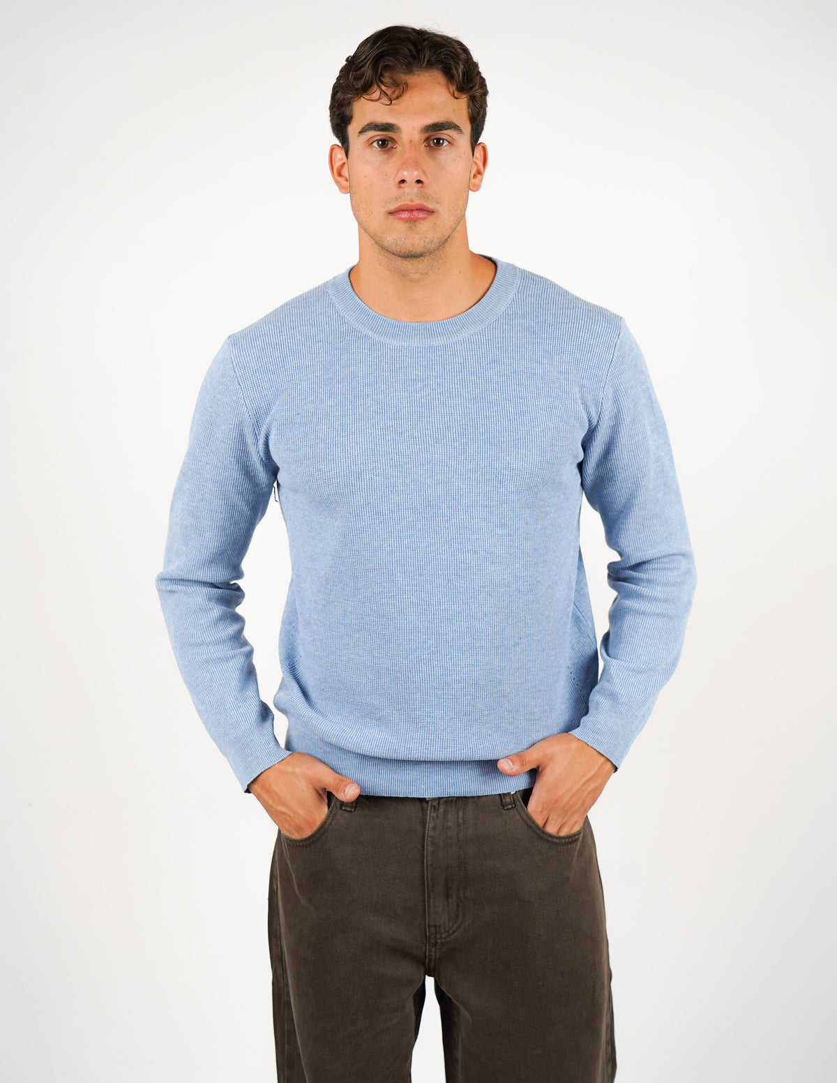 MAGLIONE STRUTTURATO GIROCOLLO