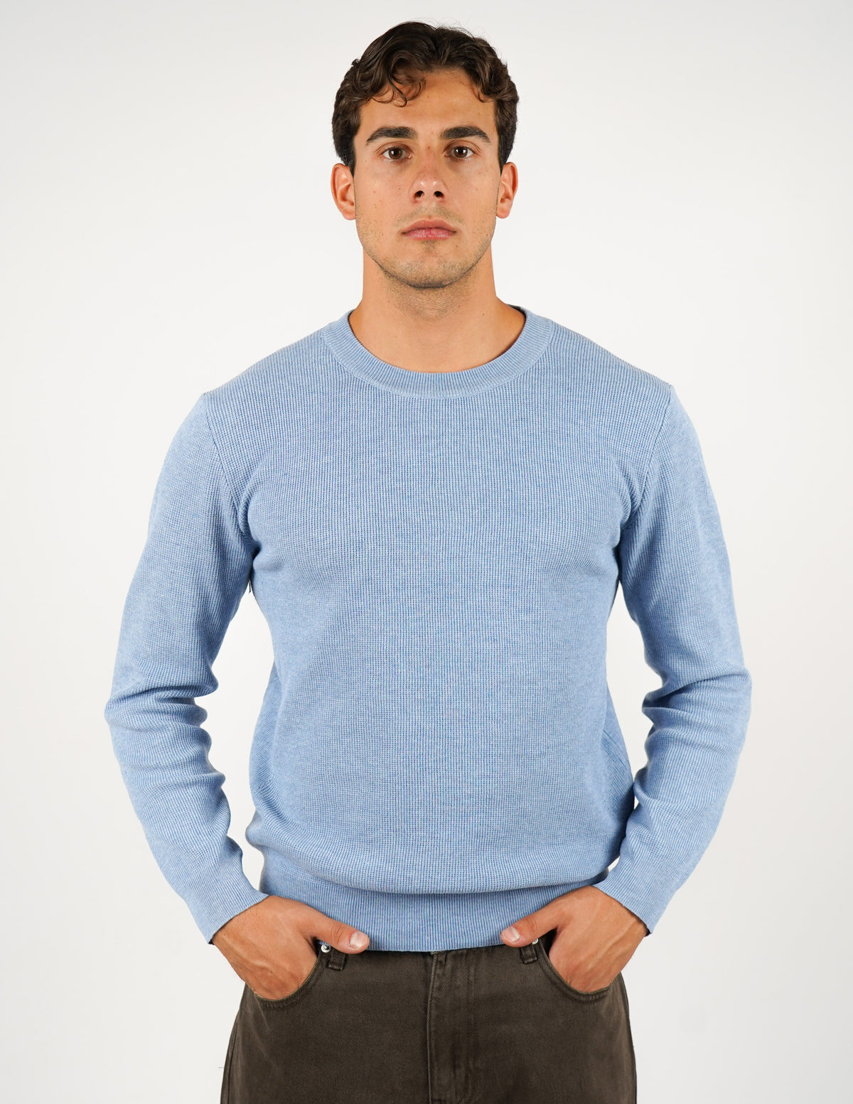 MAGLIONE STRUTTURATO GIROCOLLO