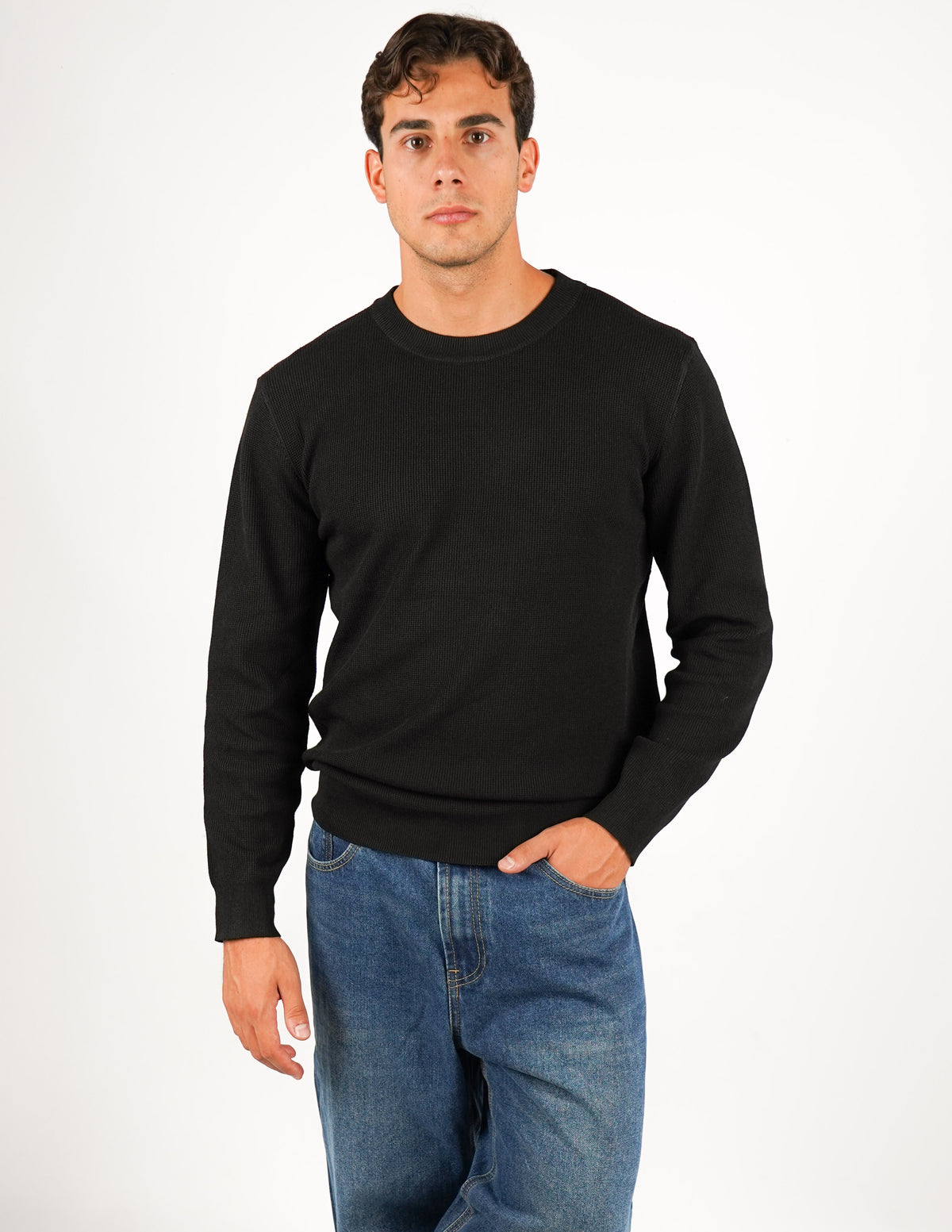 MAGLIONE STRUTTURATO GIROCOLLO