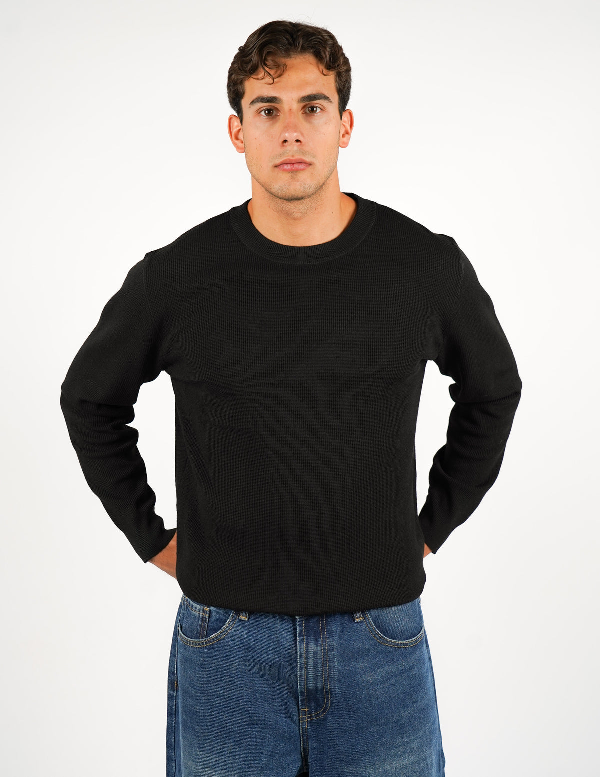 MAGLIONE STRUTTURATO GIROCOLLO