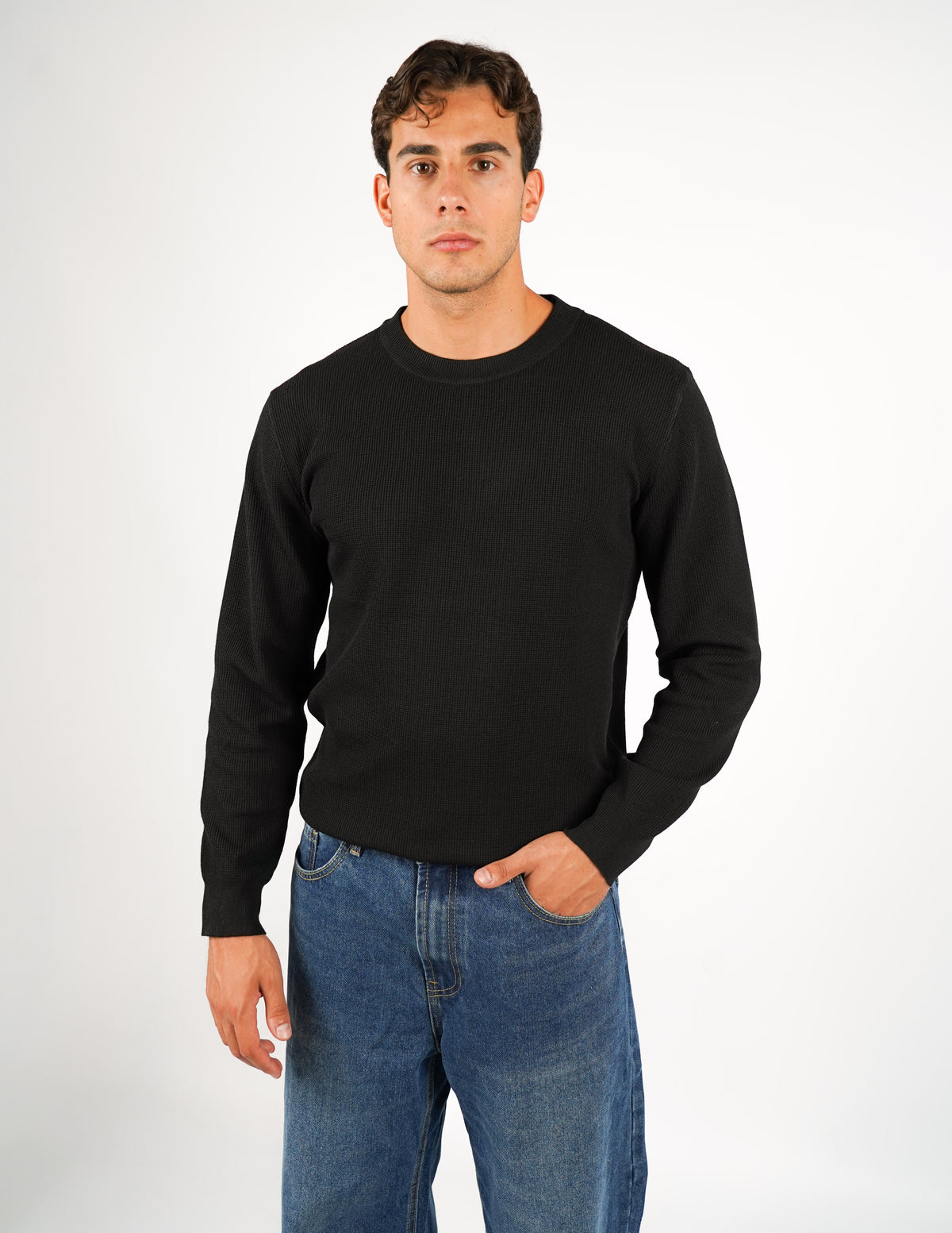 MAGLIONE STRUTTURATO GIROCOLLO