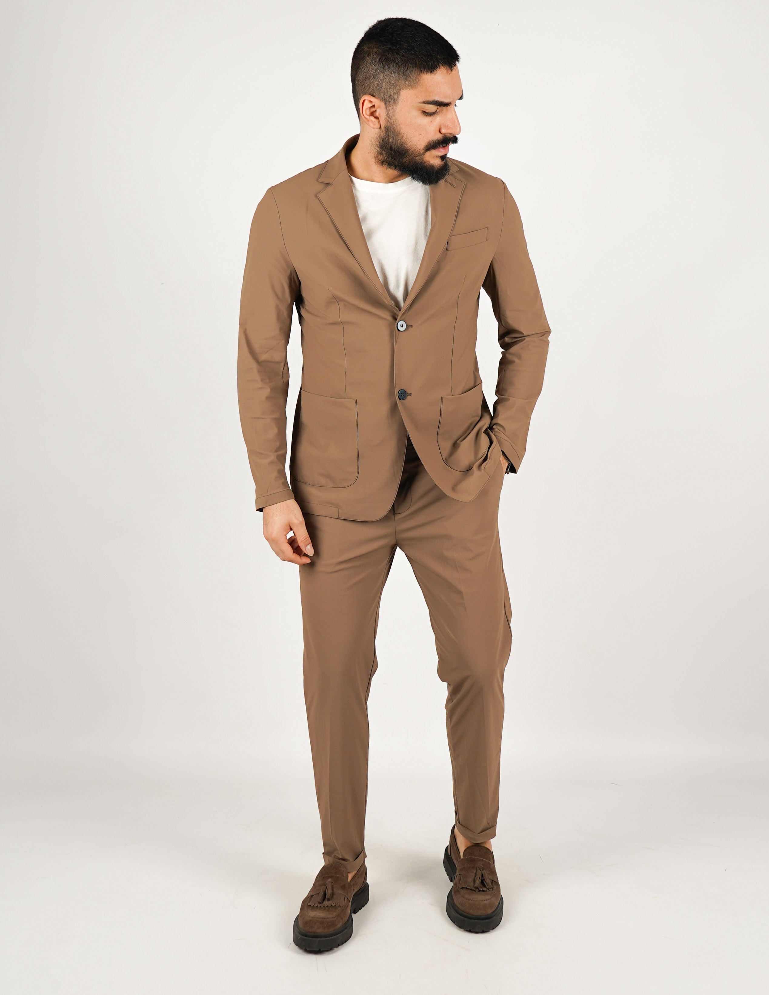 ABITO UOMO MONOPETTO EXTRA LIGHT "NO STIRO"