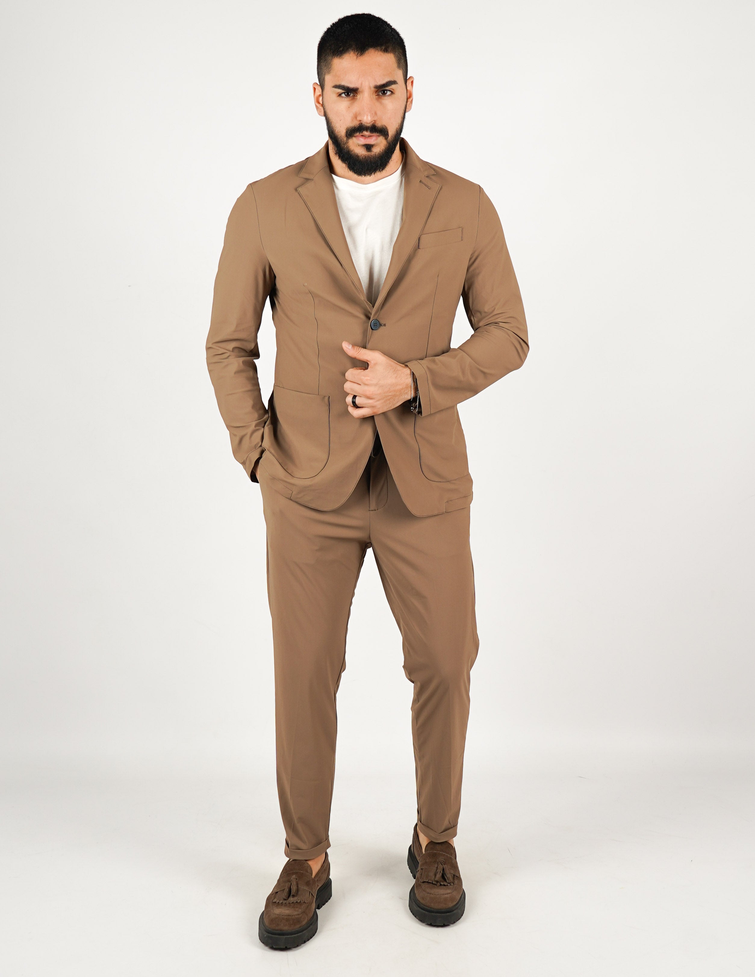 ABITO UOMO MONOPETTO EXTRA LIGHT "NO STIRO"