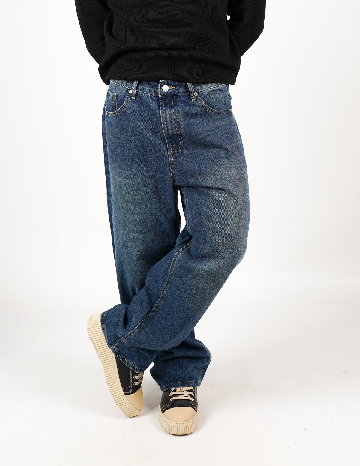 jeans cinque tasche baggy fit