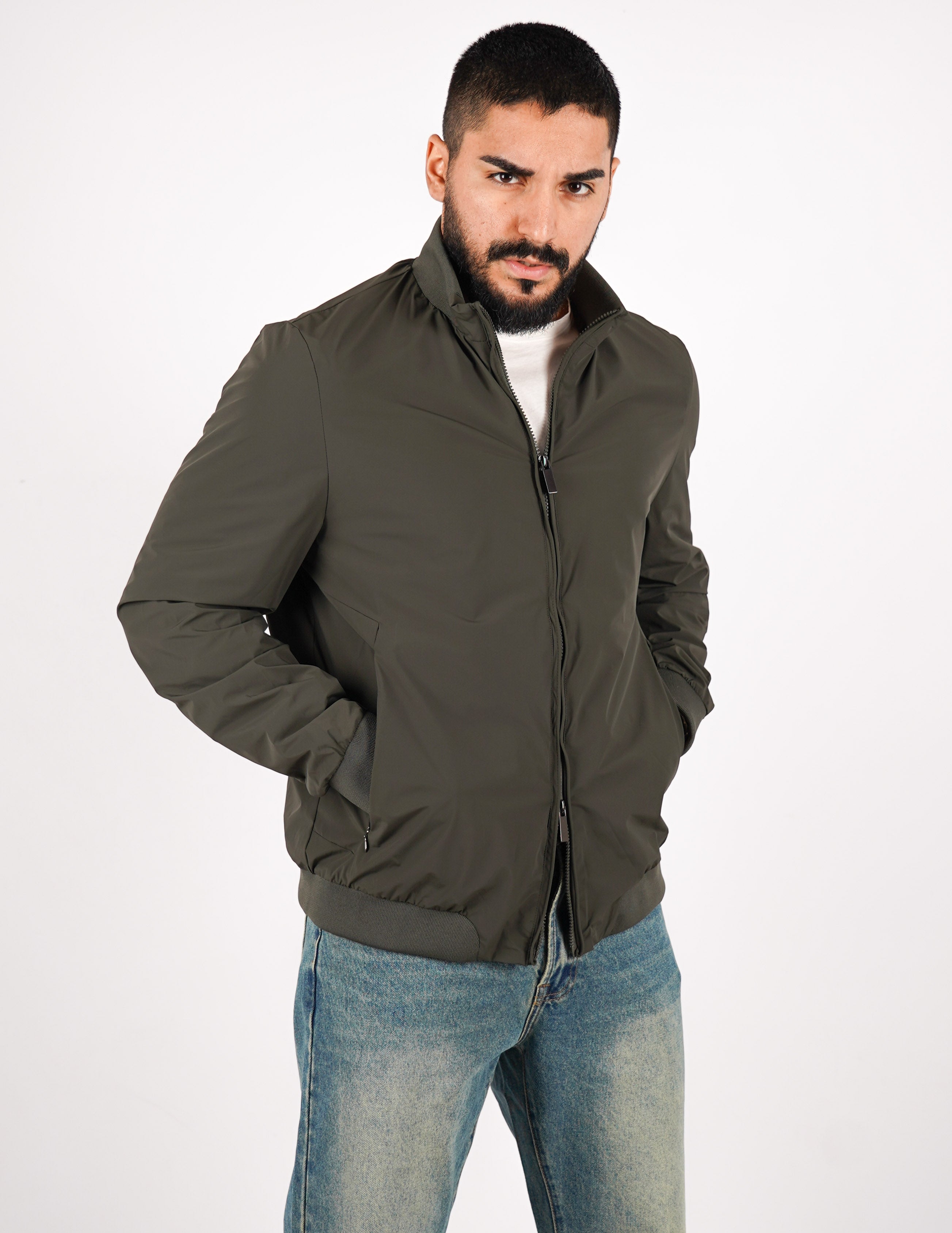 GIUBBINO IN TESSUTO LEGGERO "NO STIRO"