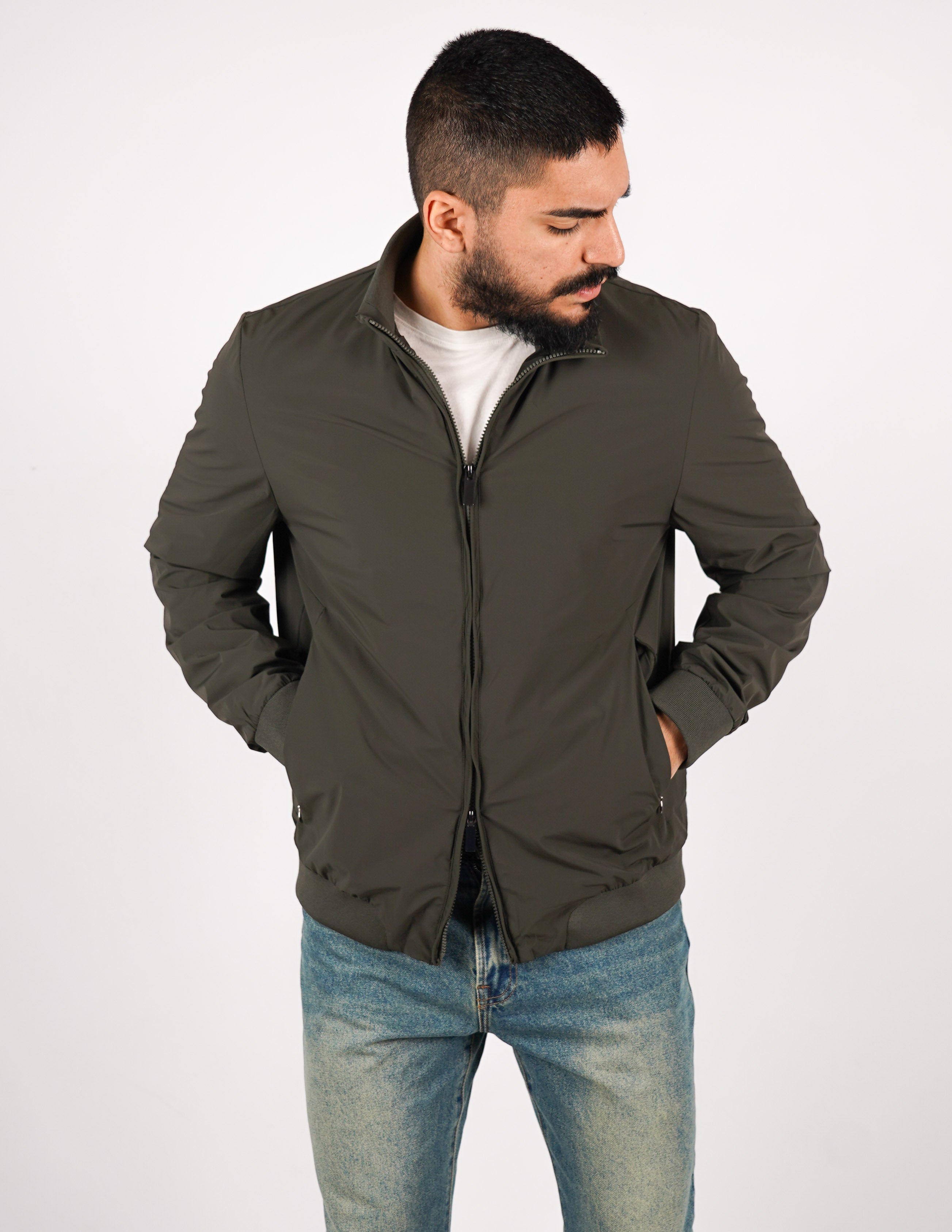 GIUBBINO IN TESSUTO LEGGERO "NO STIRO"