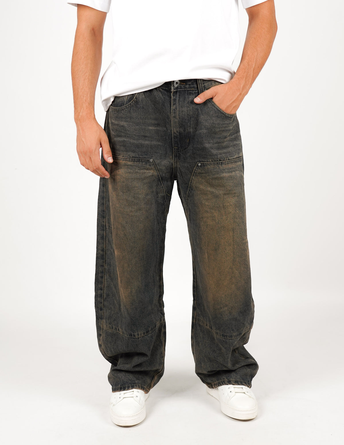 JEANS CINQUE TASCHE SUPER BAGGY