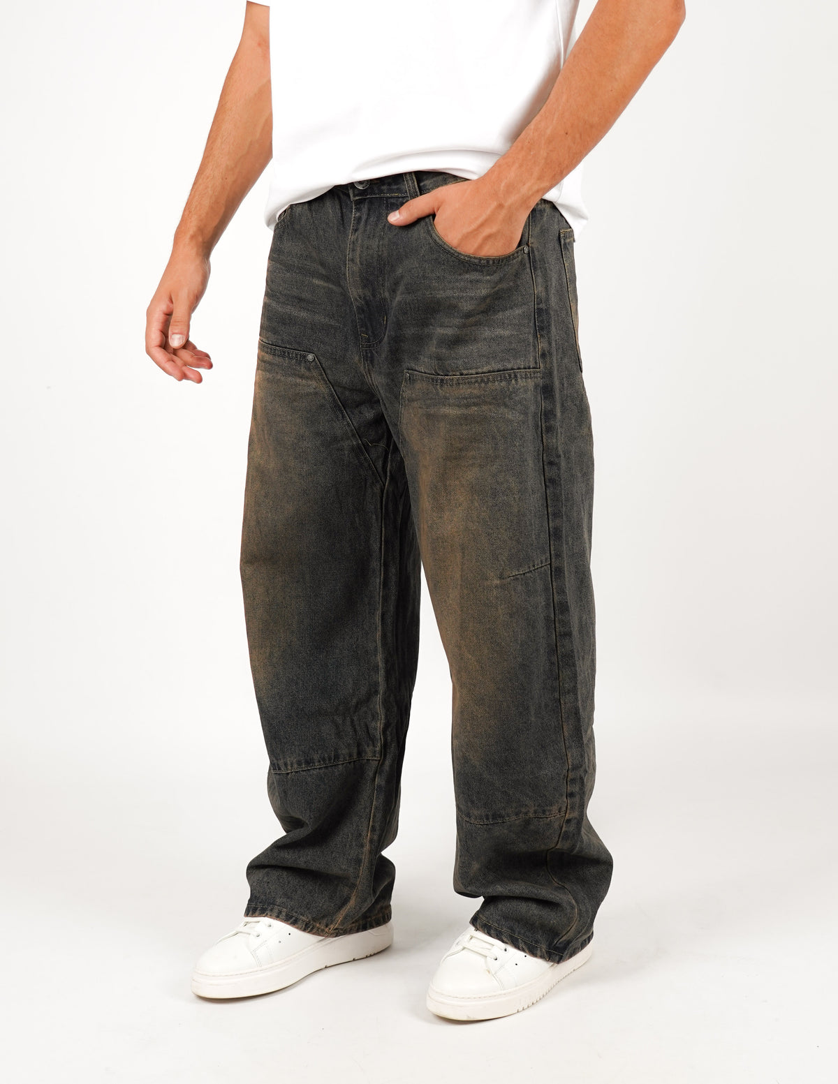 JEANS CINQUE TASCHE SUPER BAGGY