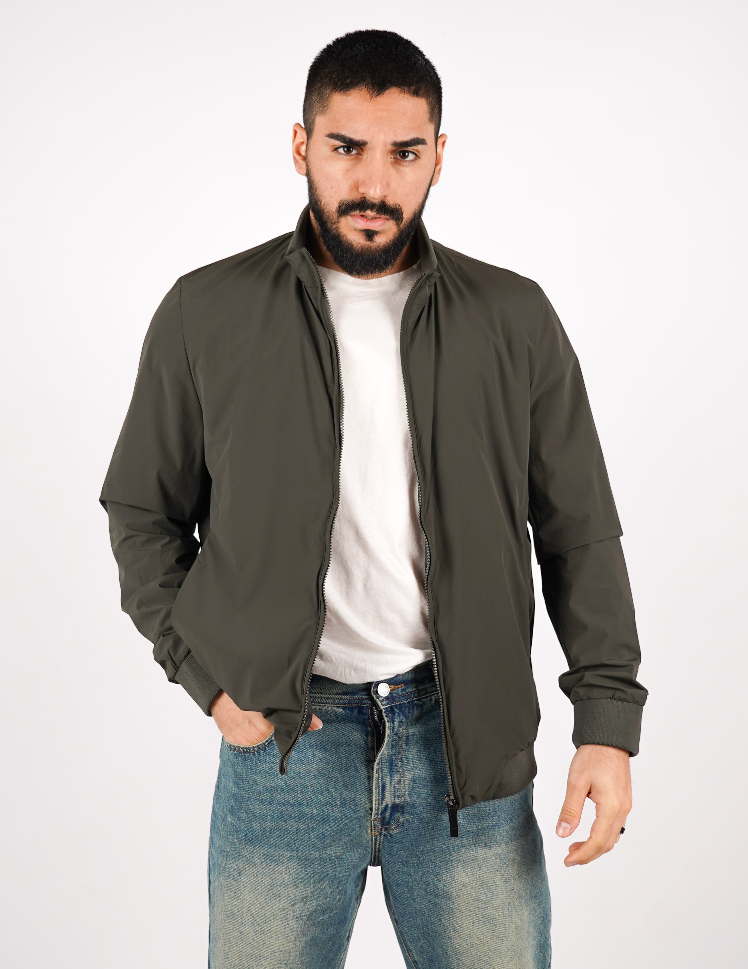 GIUBBINO IN TESSUTO LEGGERO "NO STIRO"