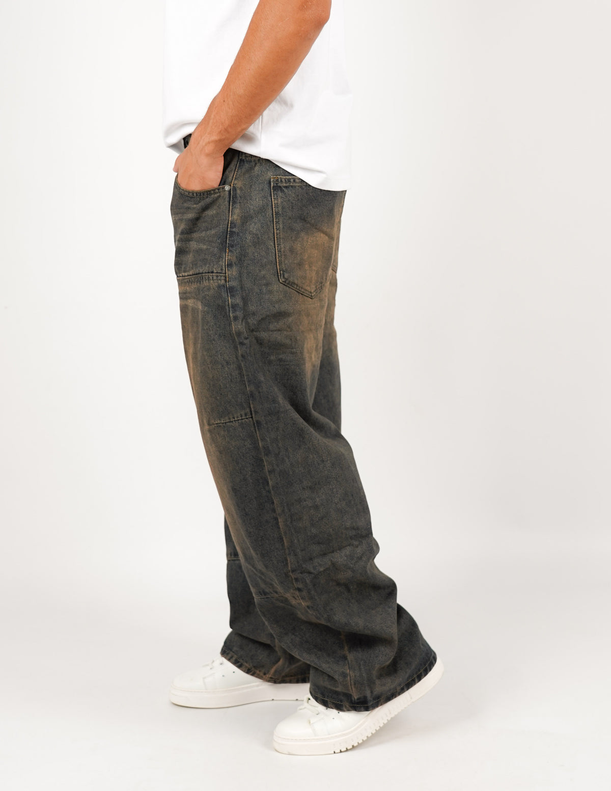 JEANS CINQUE TASCHE SUPER BAGGY