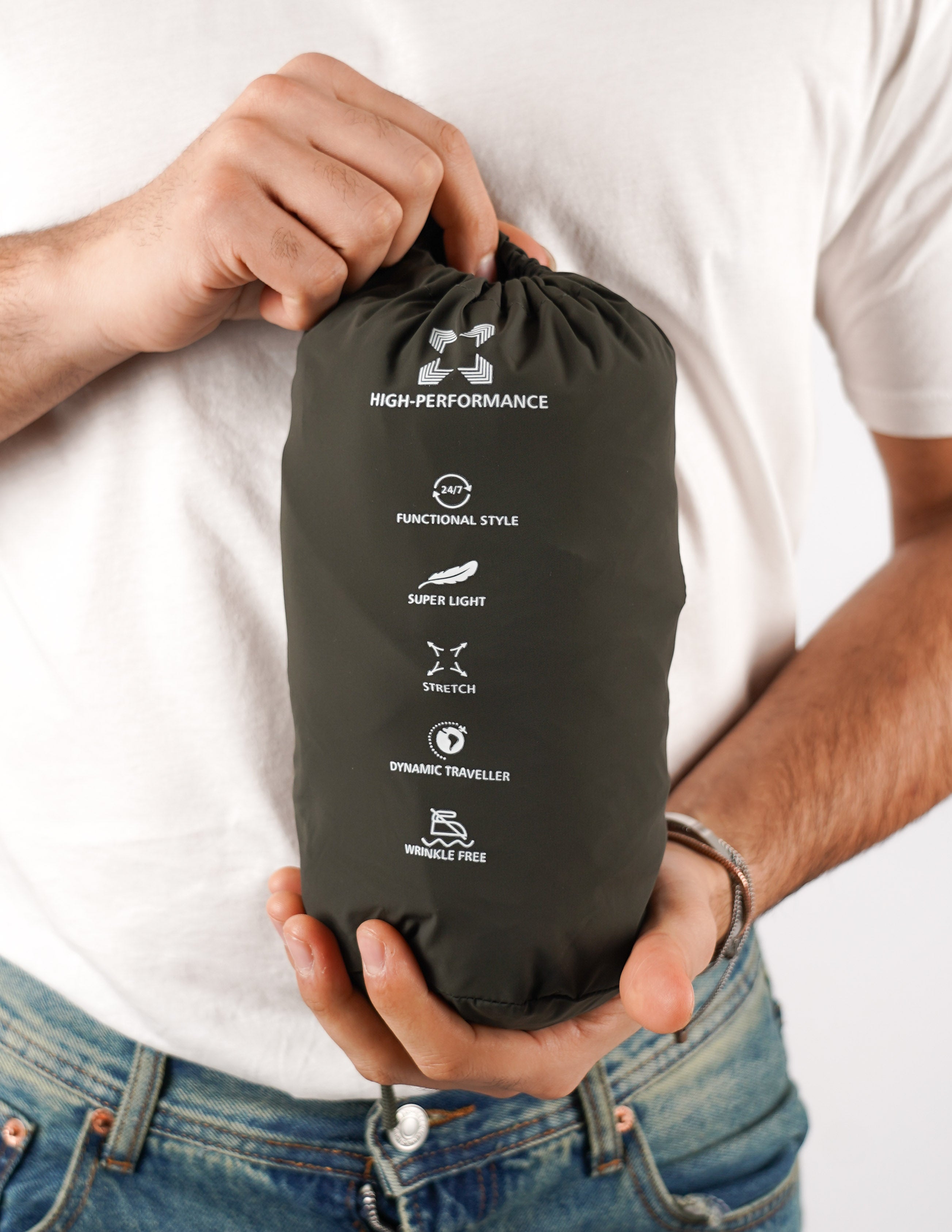 GIUBBINO IN TESSUTO LEGGERO "NO STIRO"