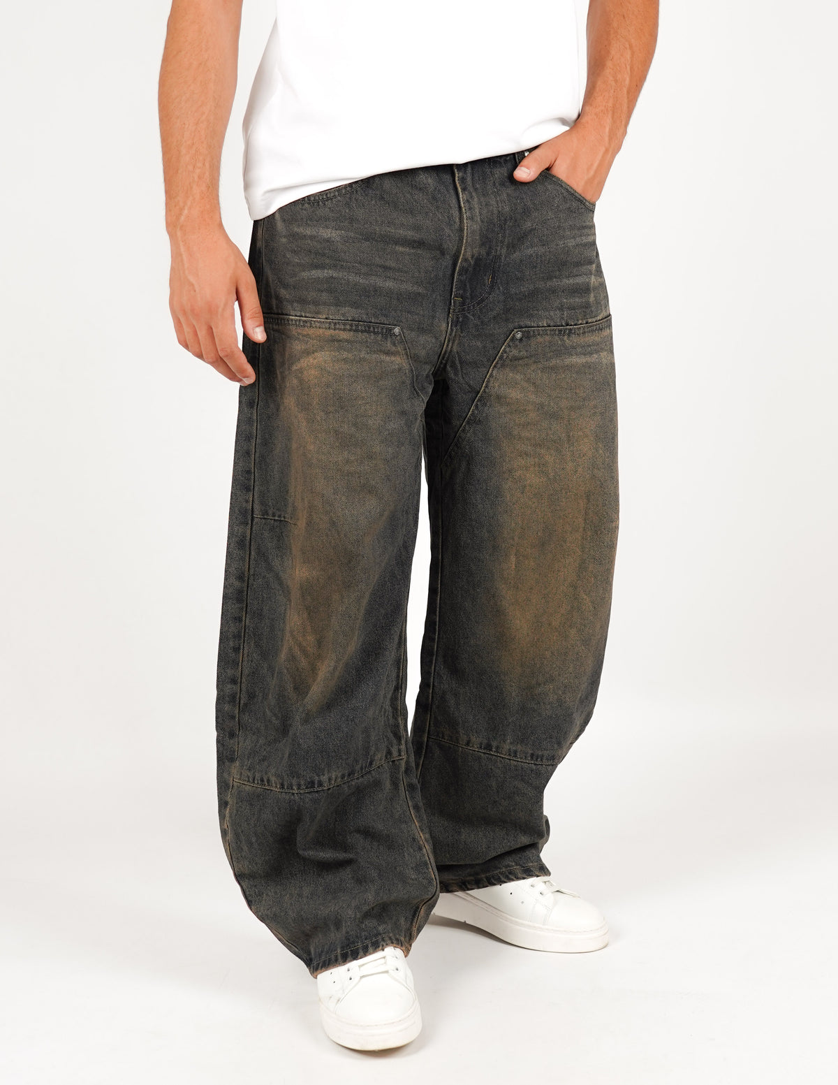 JEANS CINQUE TASCHE SUPER BAGGY