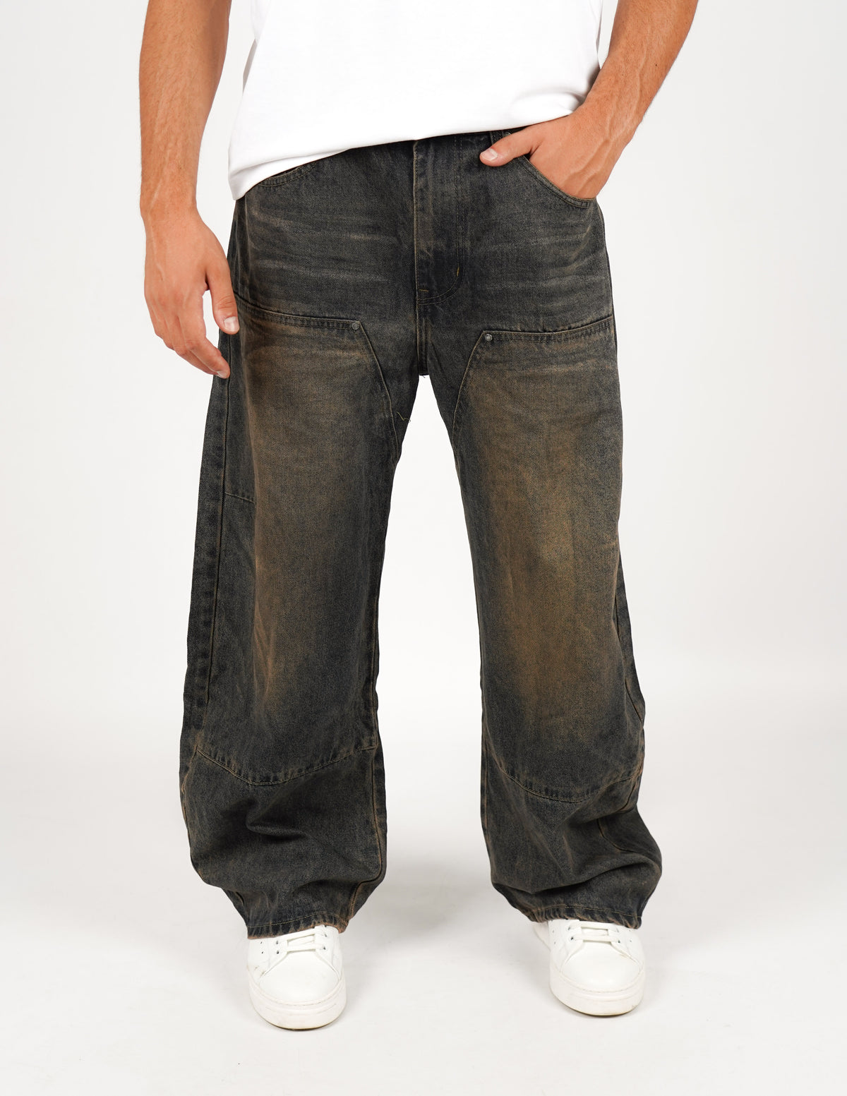 JEANS CINQUE TASCHE SUPER BAGGY