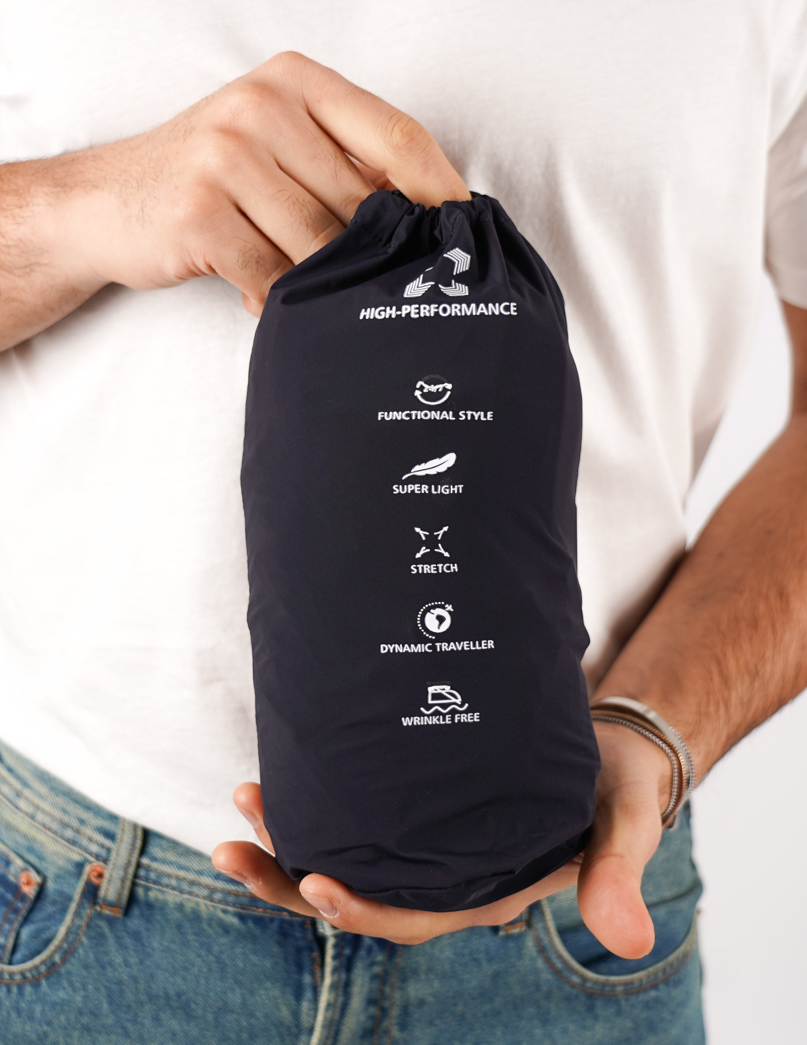 GIUBBINO IN TESSUTO LEGGERO "NO STIRO"