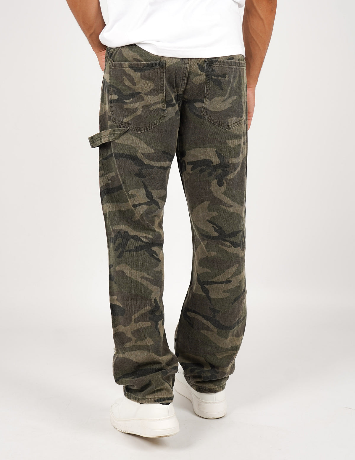 JEANS CAMOUFLAGE CON DETTAGLIO