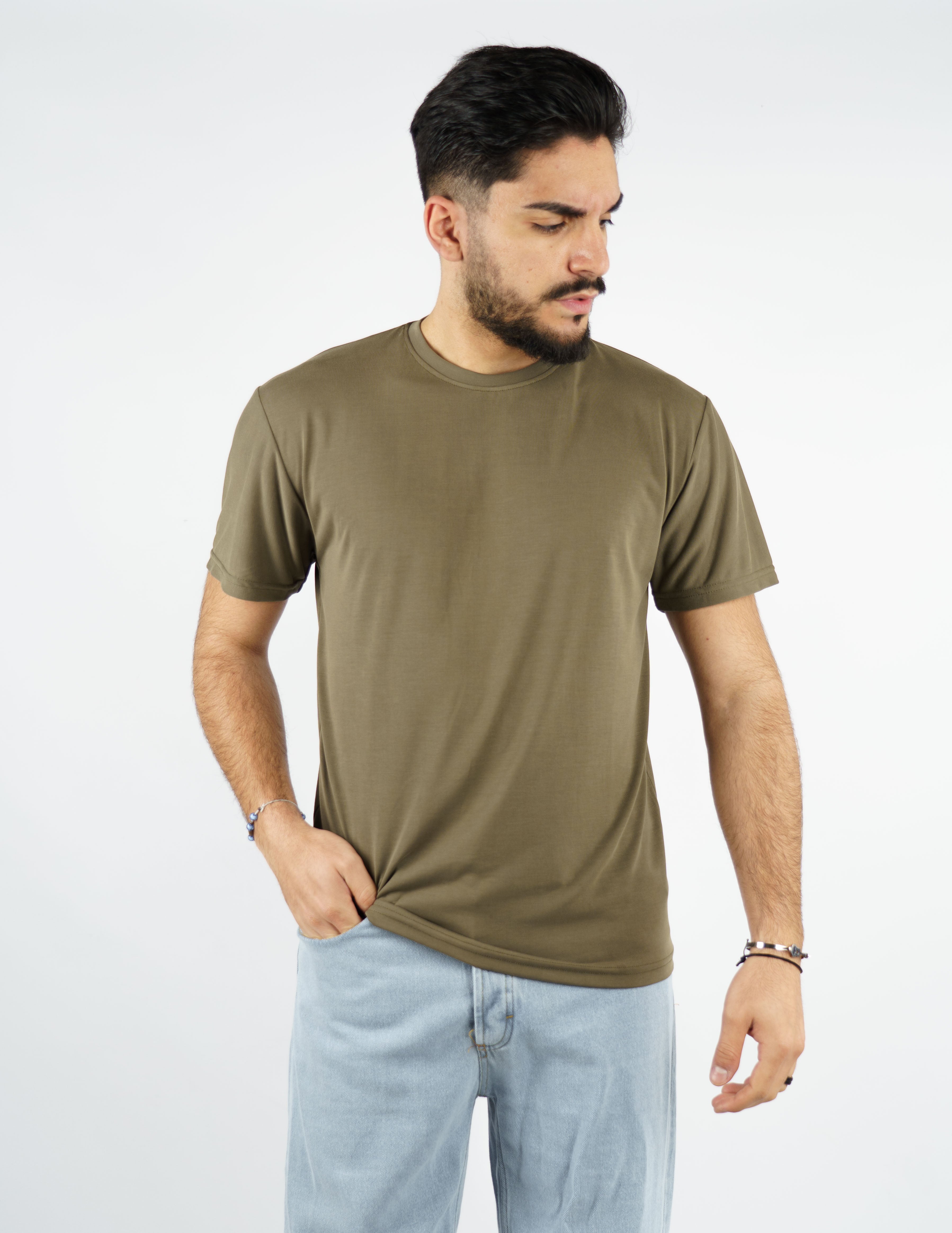 T-Shirt girocollo morbida tessuto "modal"