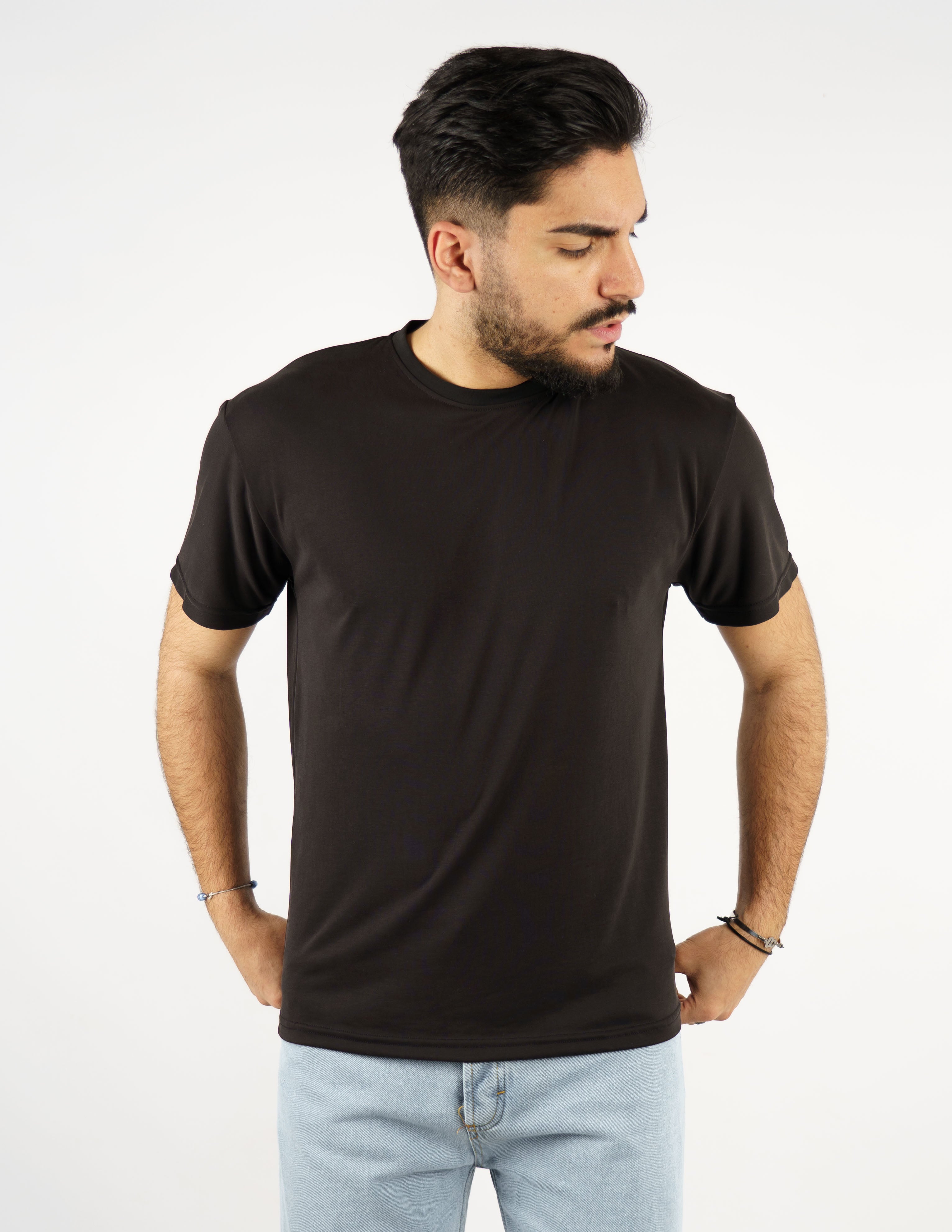 T-Shirt girocollo morbida tessuto "modal"