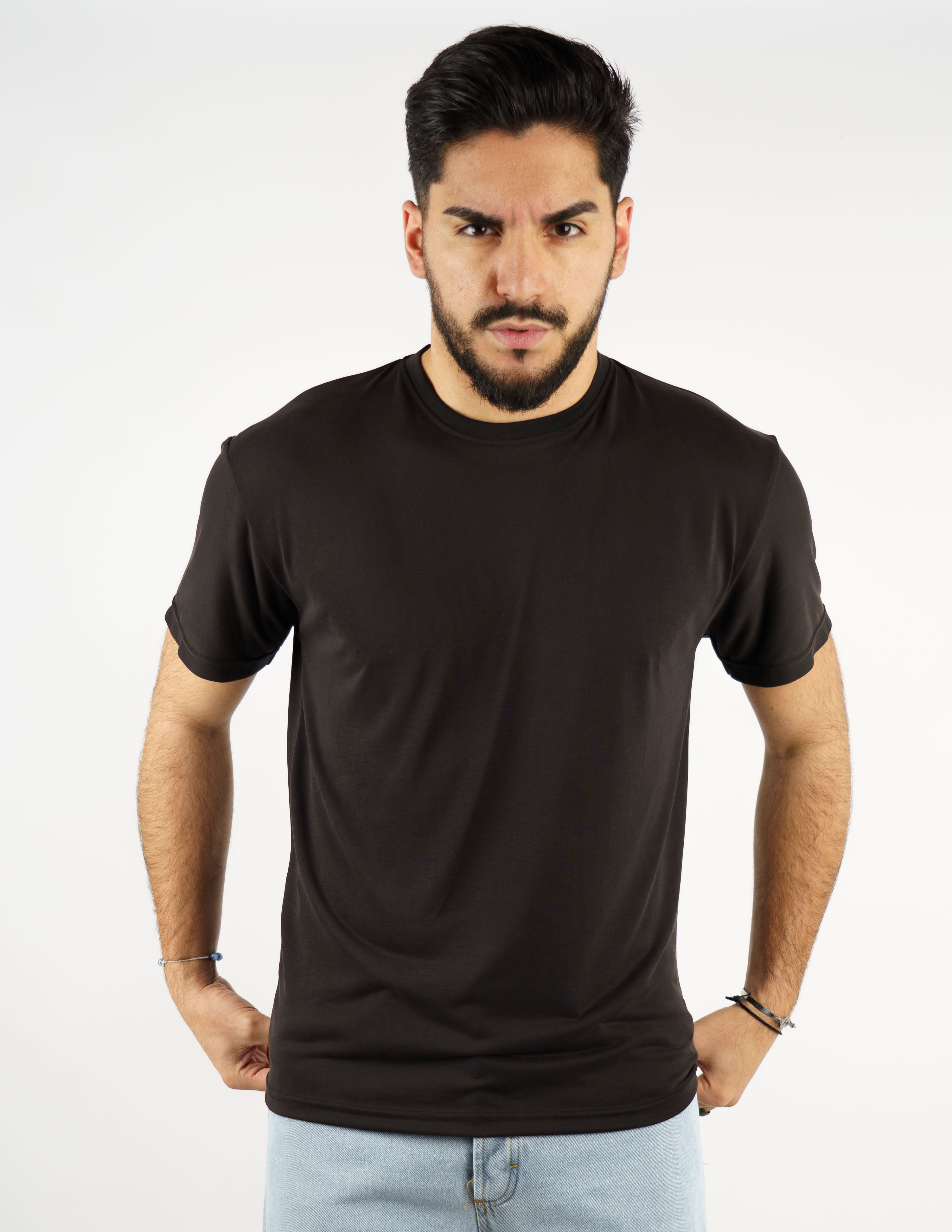 T-Shirt girocollo morbida tessuto "modal"