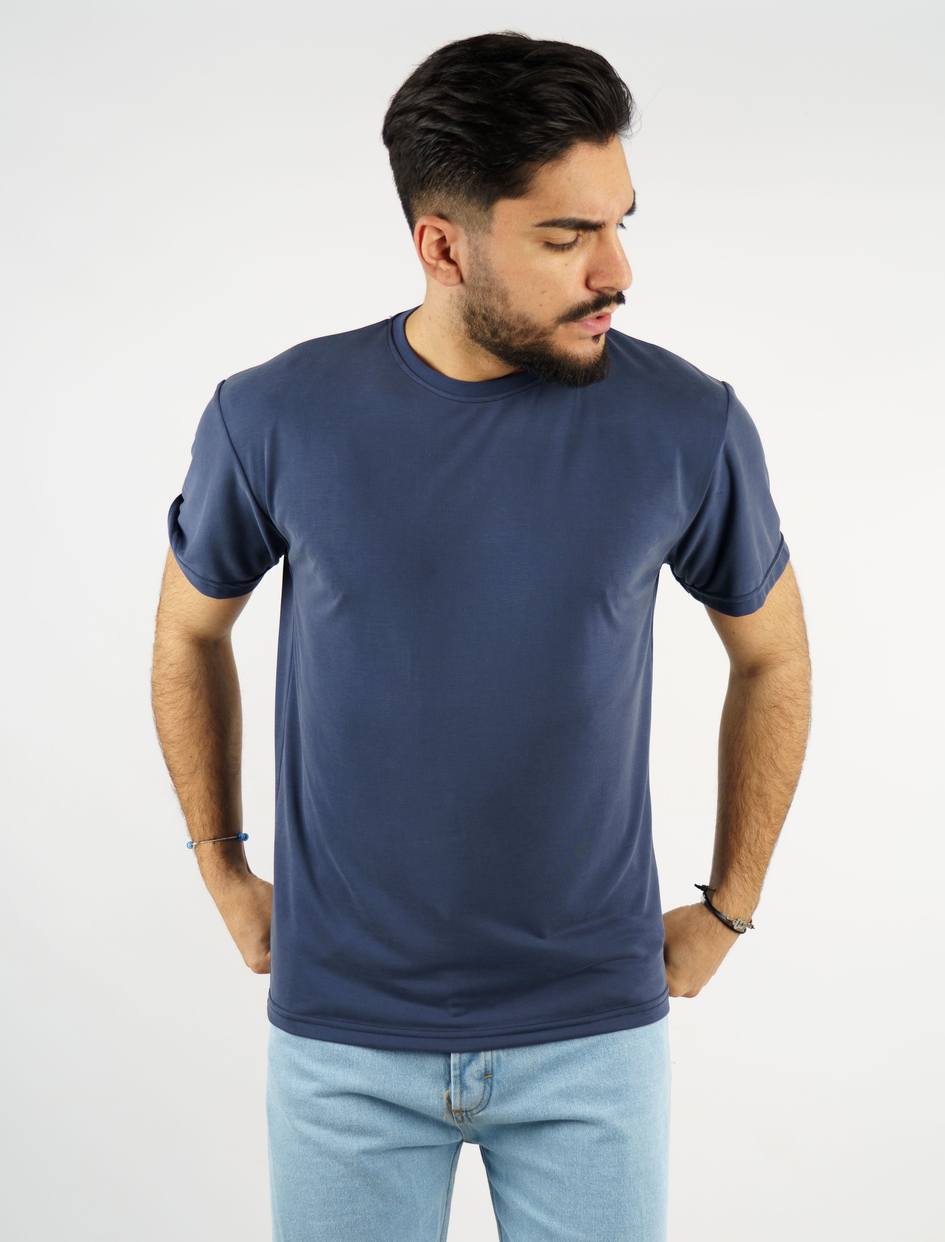 T-Shirt girocollo morbida tessuto "modal"
