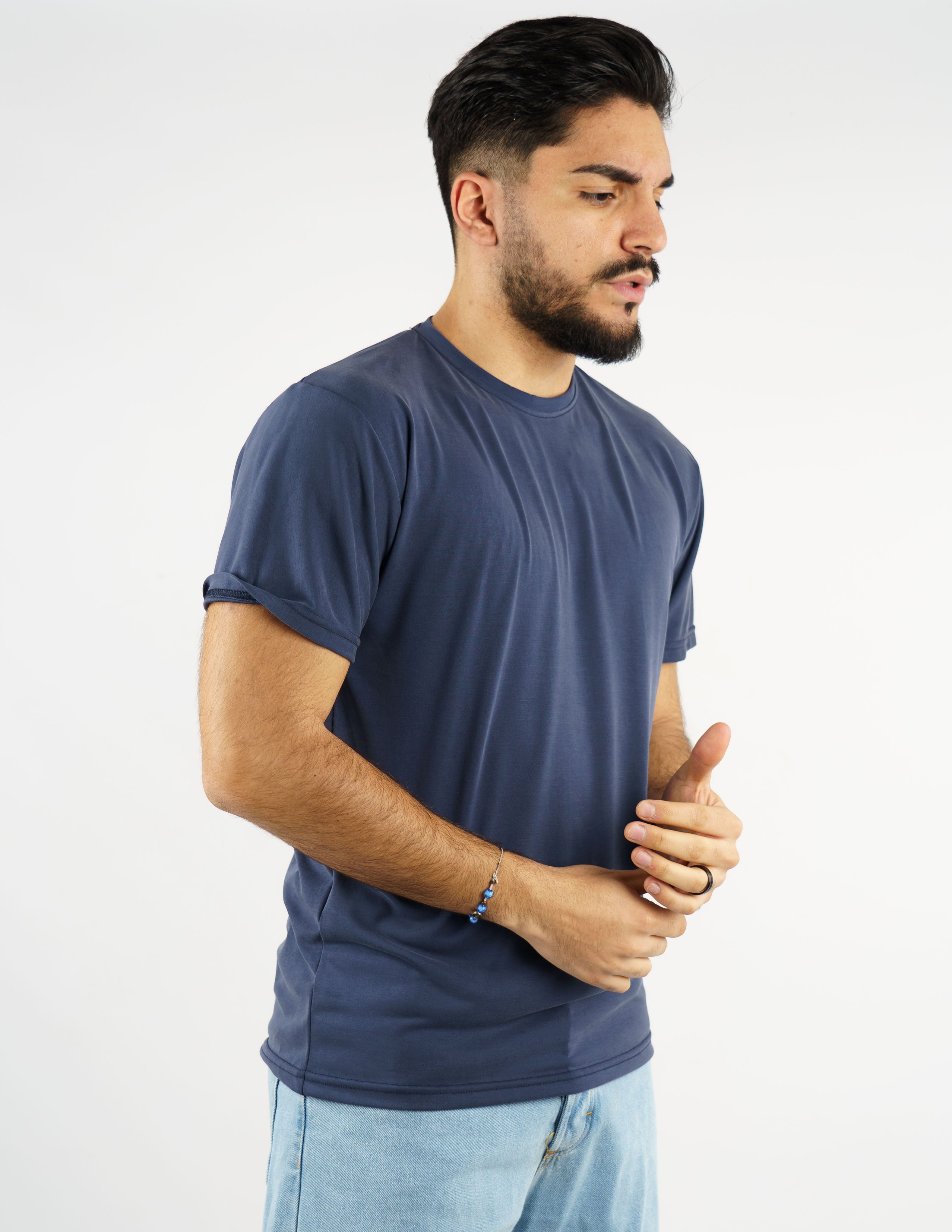 T-Shirt girocollo morbida tessuto "modal"