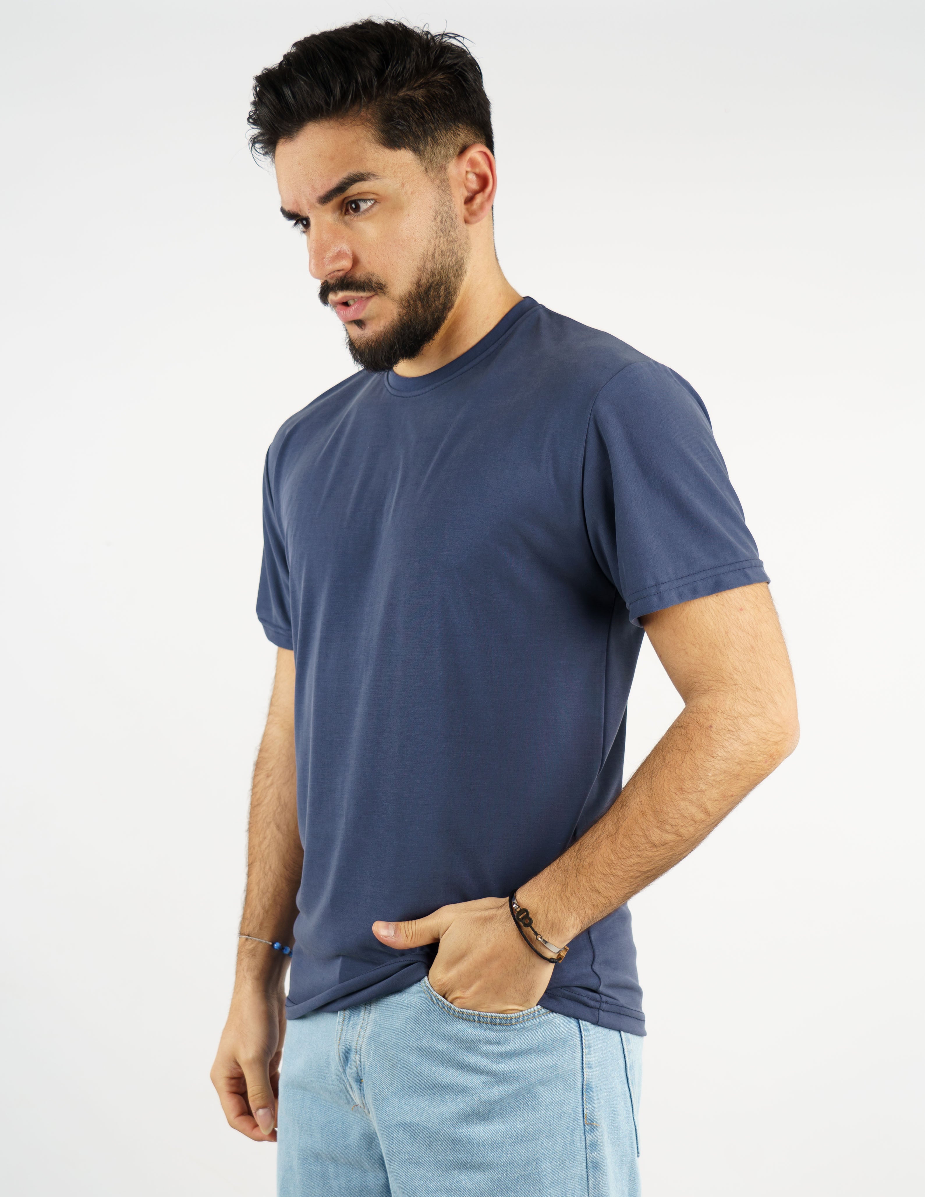 T-Shirt girocollo morbida tessuto "modal"