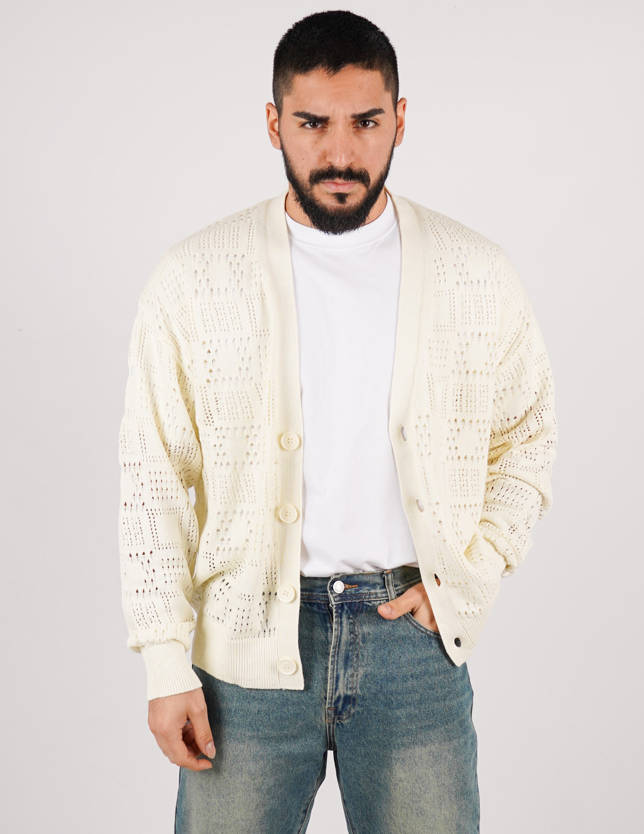 CARDIGAN STRUTTURATO CON RICAMO
