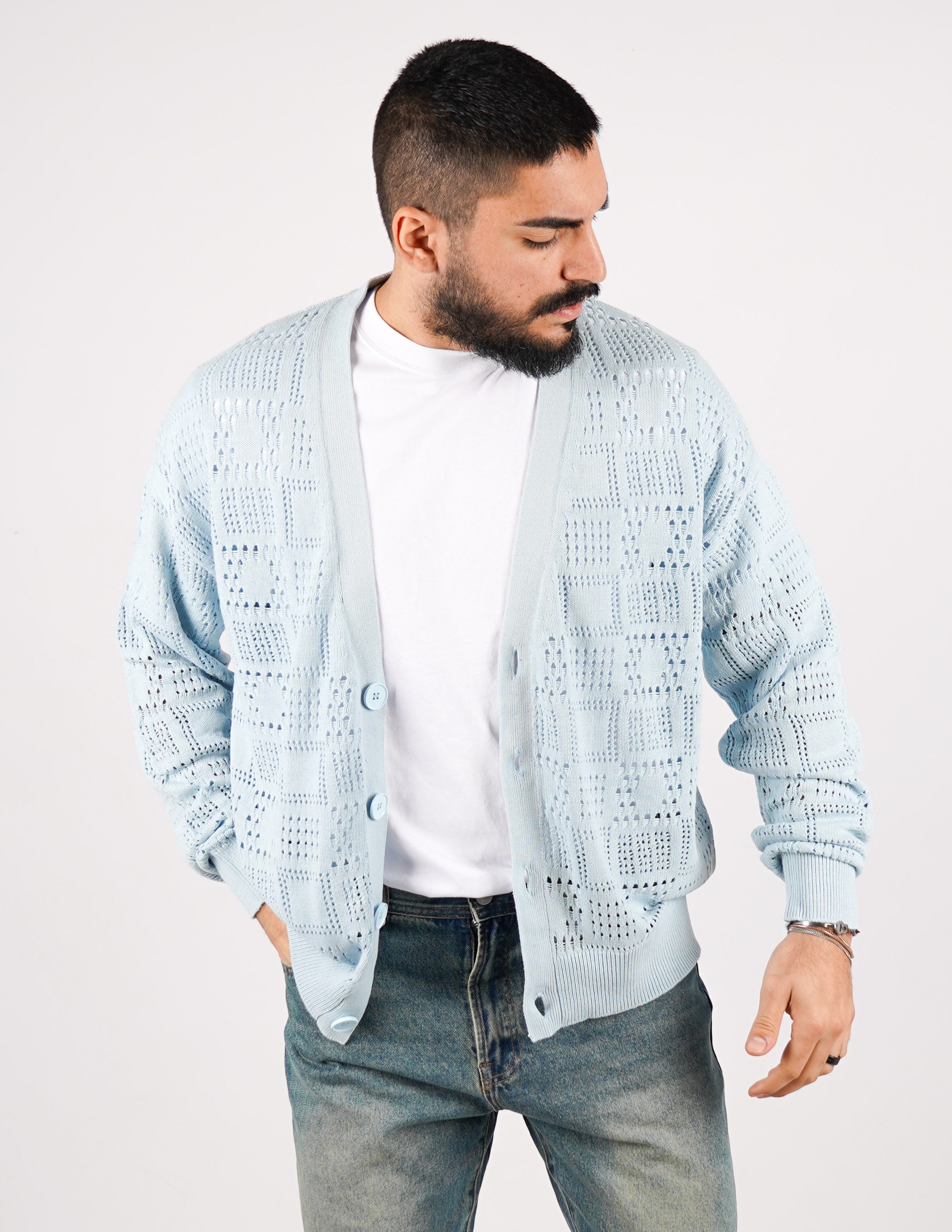 CARDIGAN STRUTTURATO CON RICAMO
