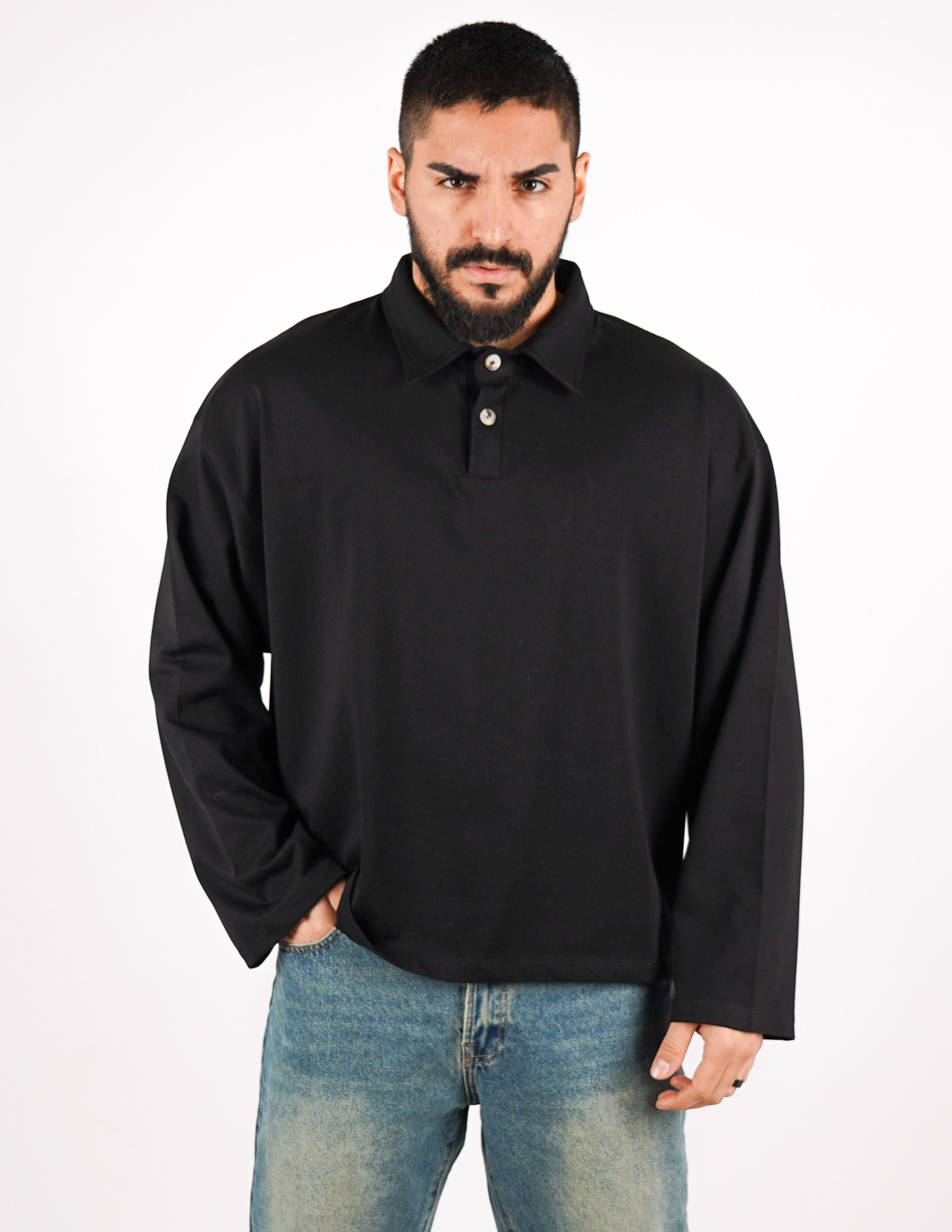 POLO OVERSIZE IN COTONE