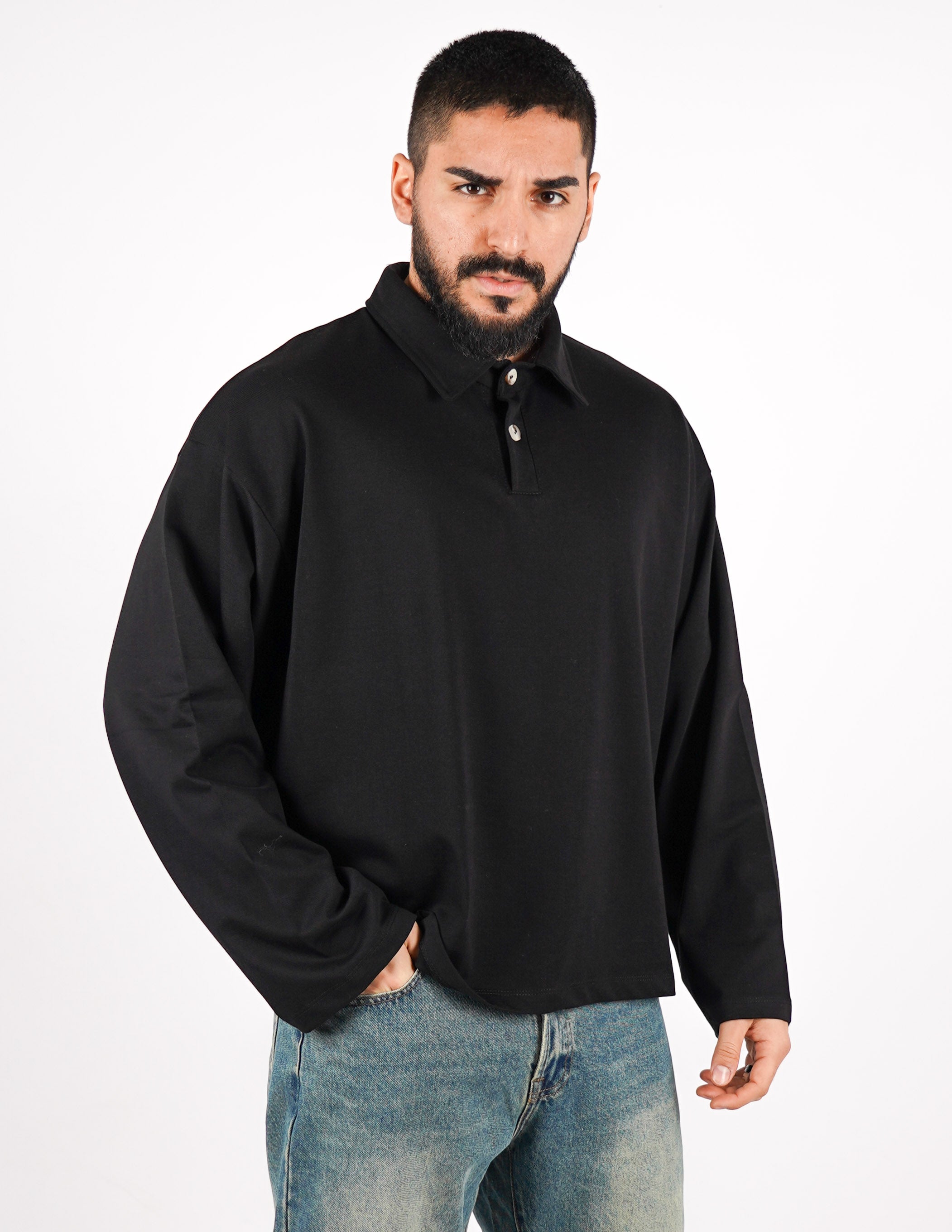 POLO OVERSIZE IN COTONE