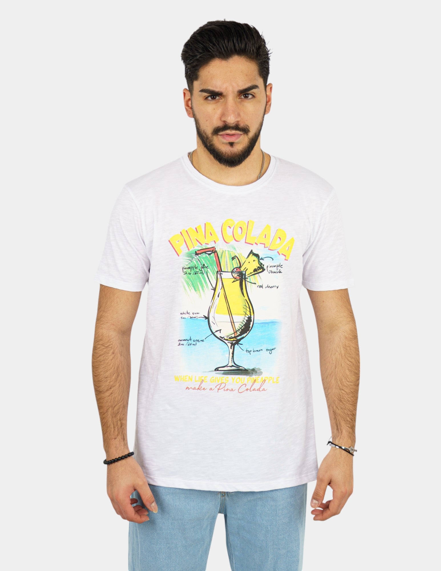t-shirt in cotone con stampa