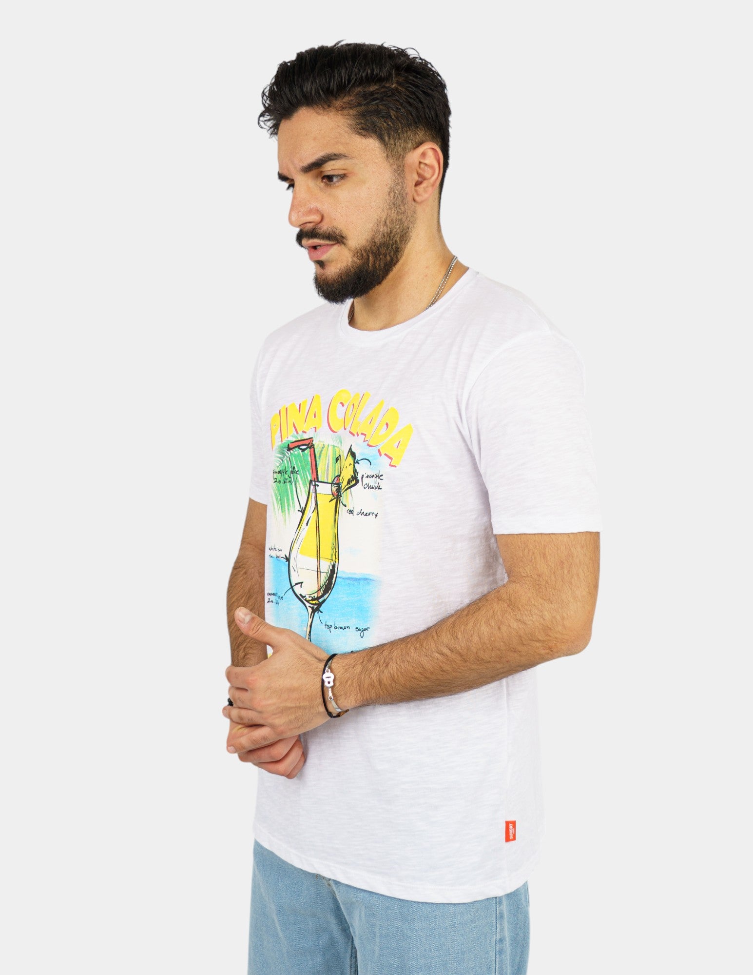 t-shirt in cotone con stampa