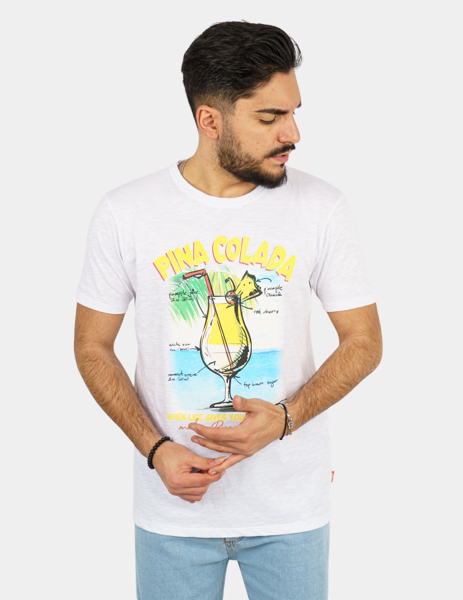 t-shirt in cotone con stampa