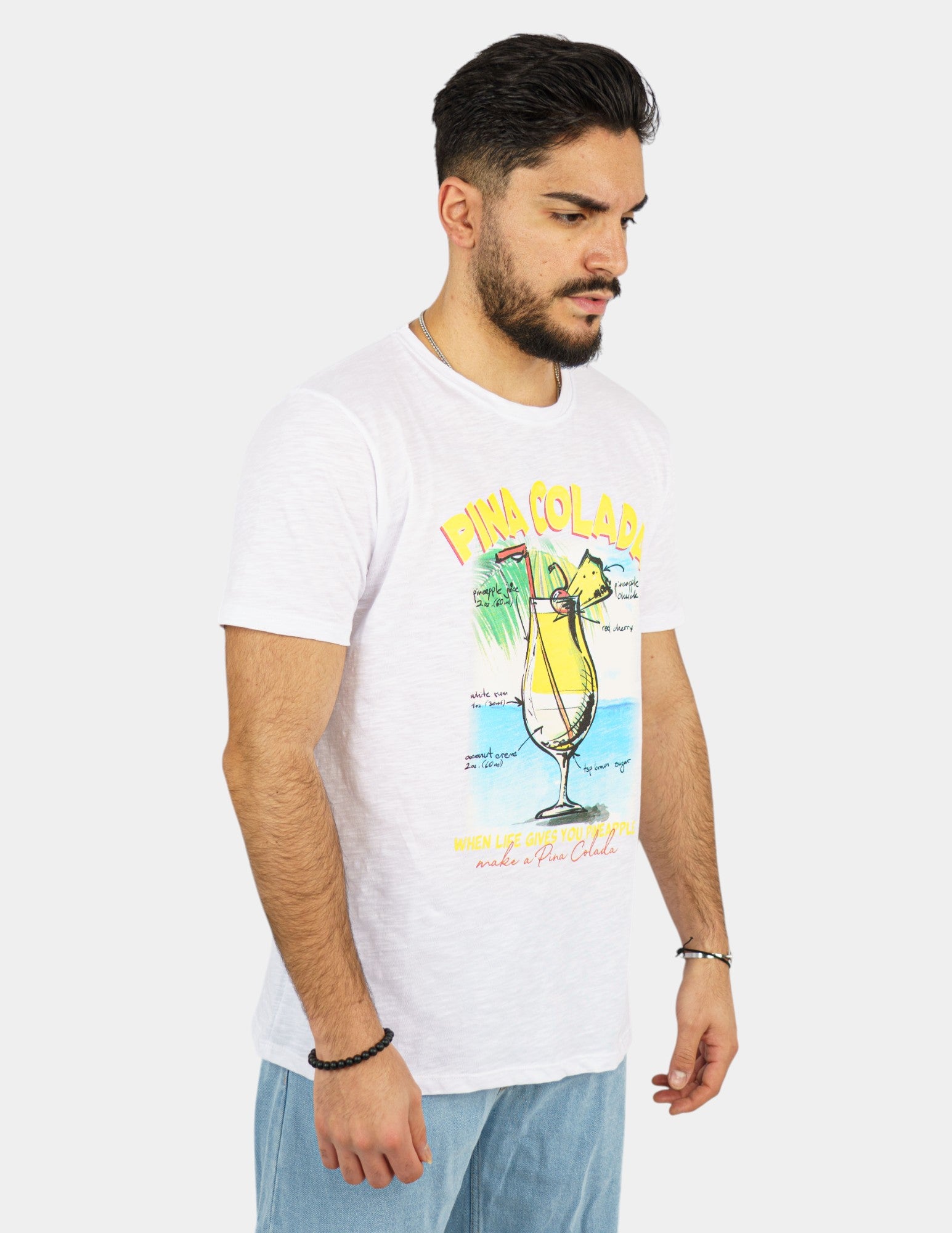 t-shirt in cotone con stampa