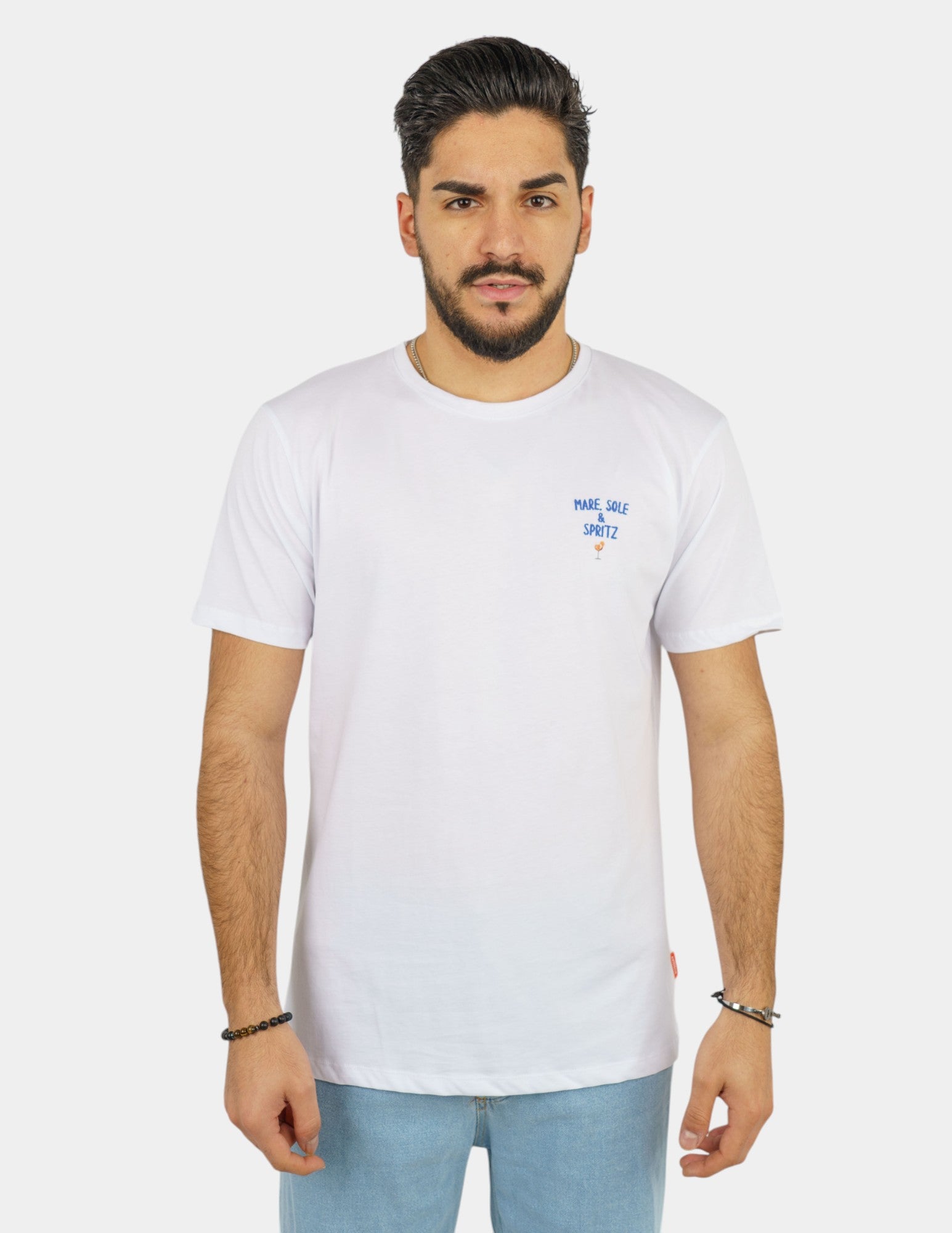 t-shirt in cotone con stampa