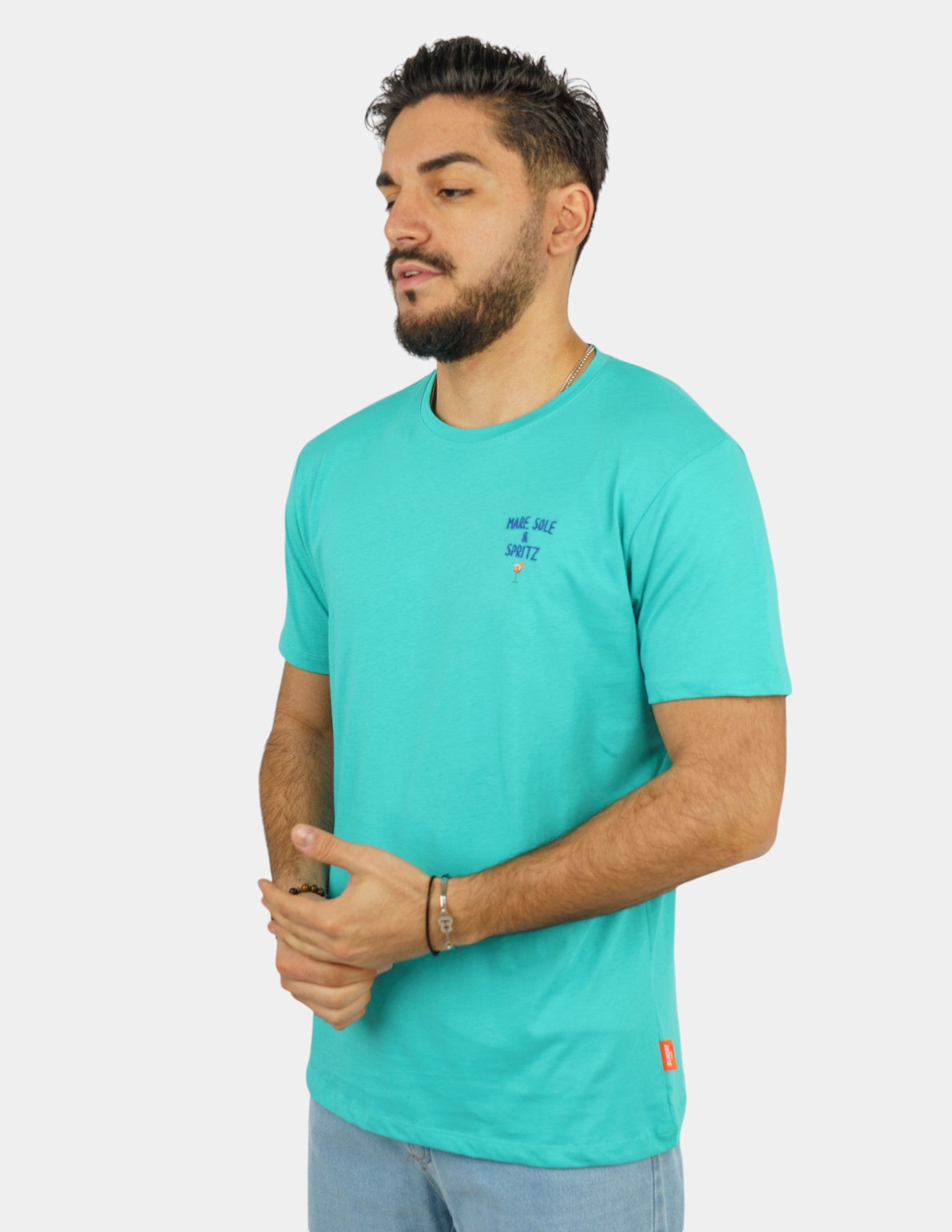 t-shirt in cotone con stampa