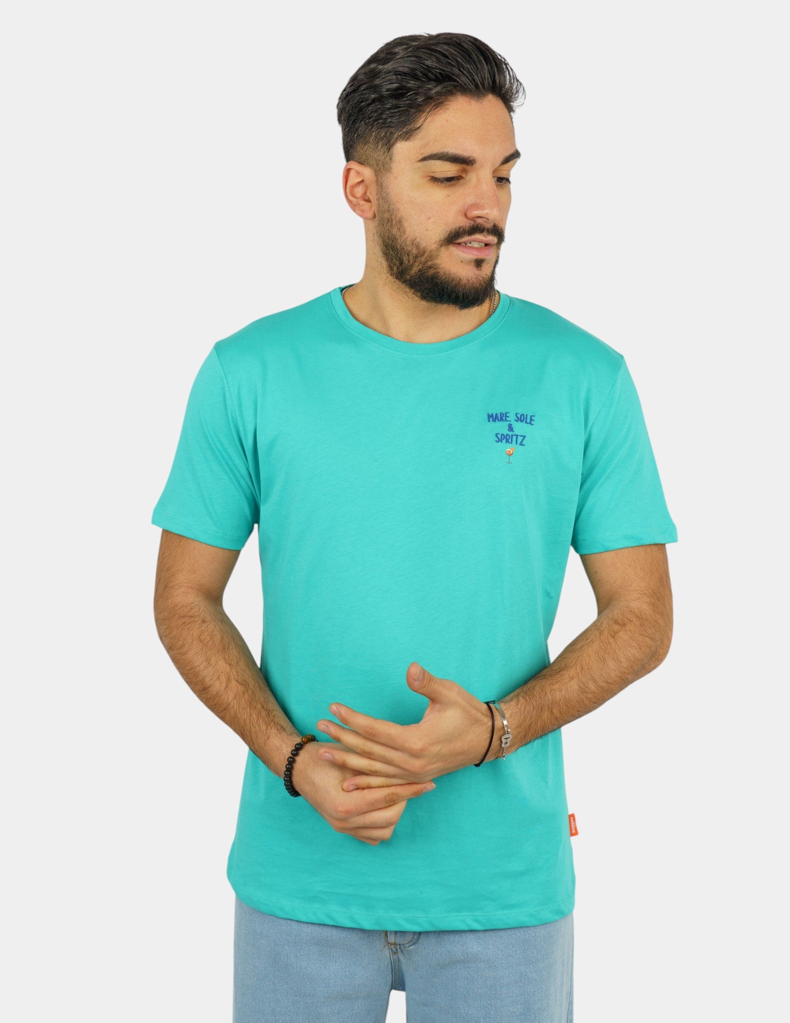 t-shirt in cotone con stampa