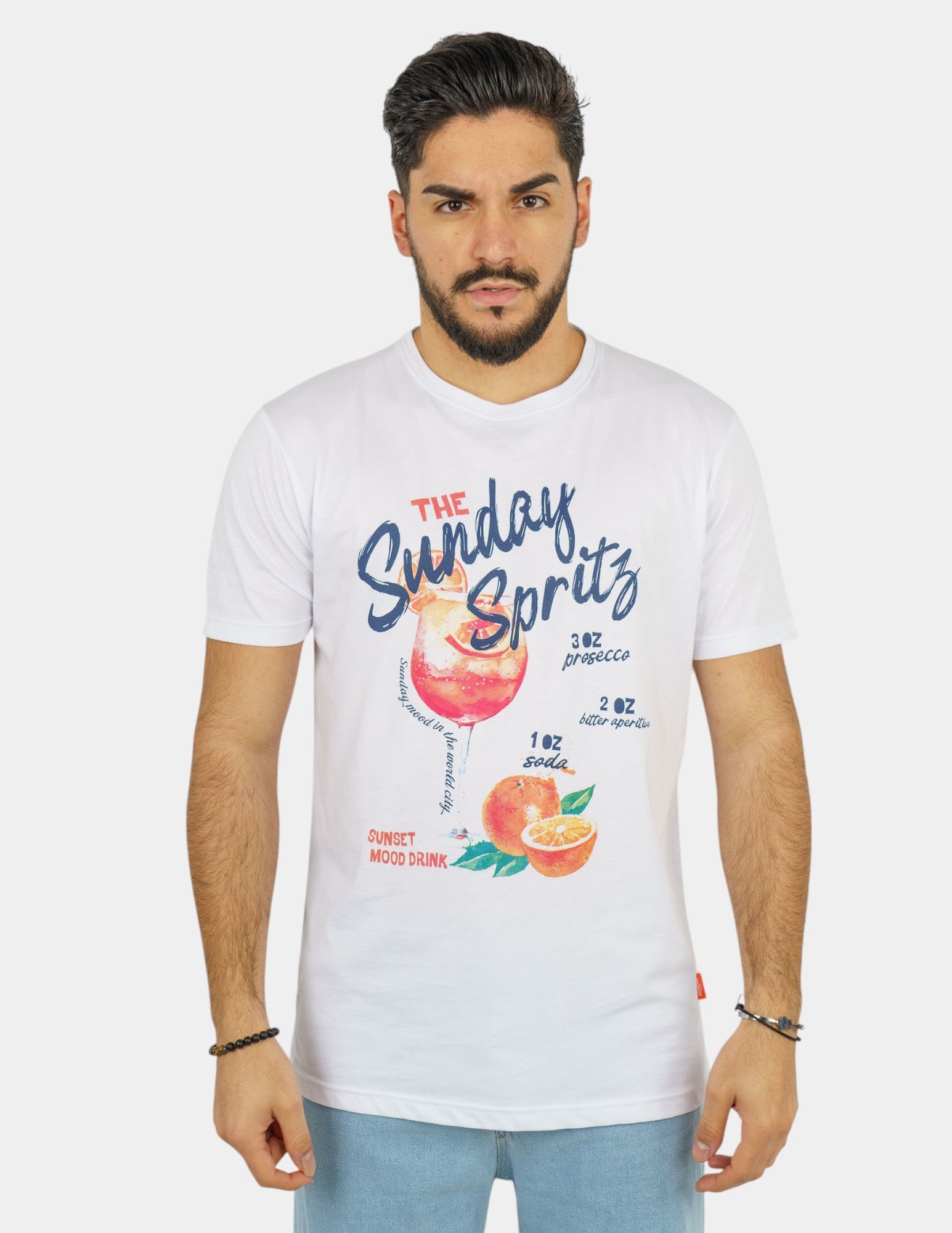 t-shirt in cotone con stampa 116S