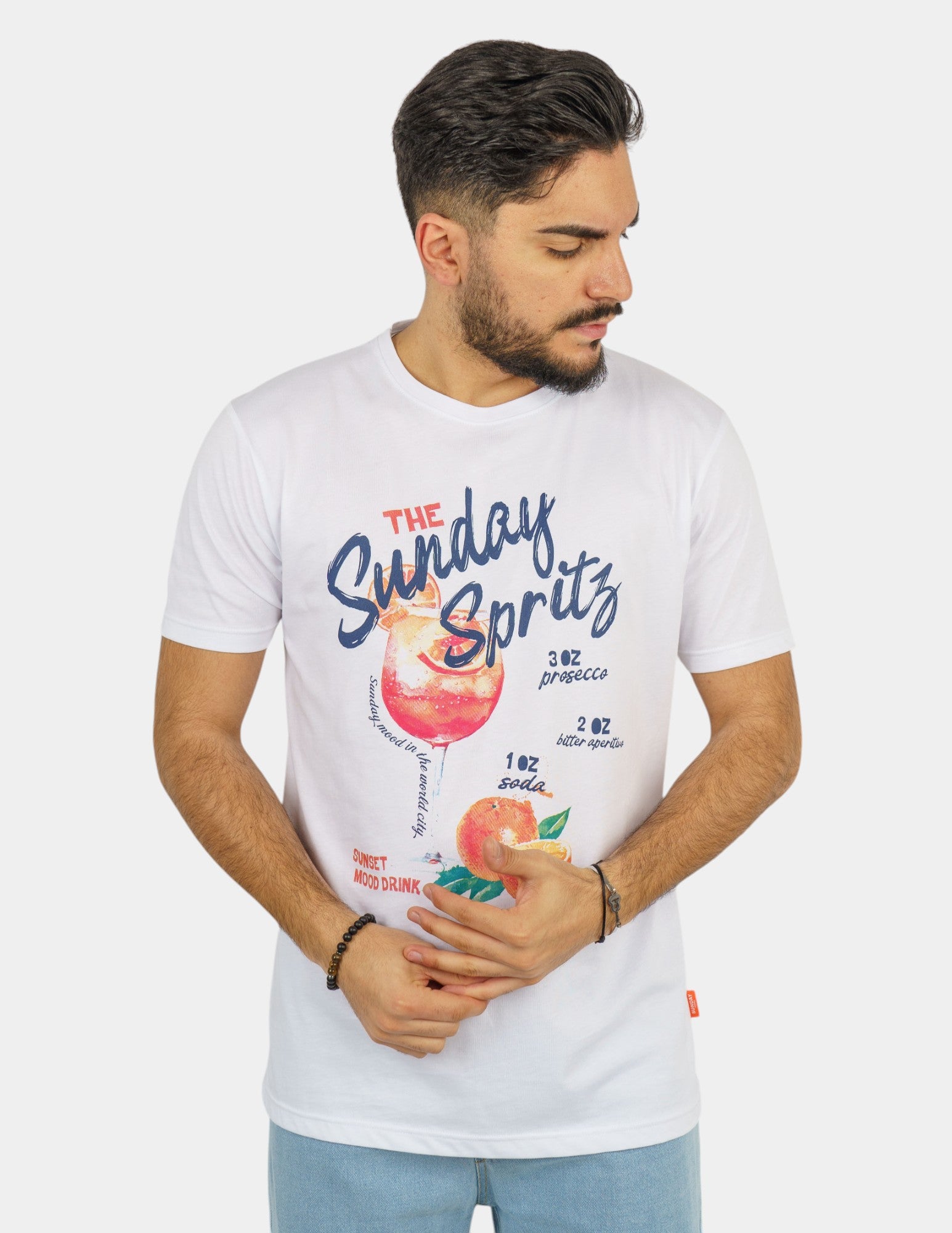 t-shirt in cotone con stampa 116S