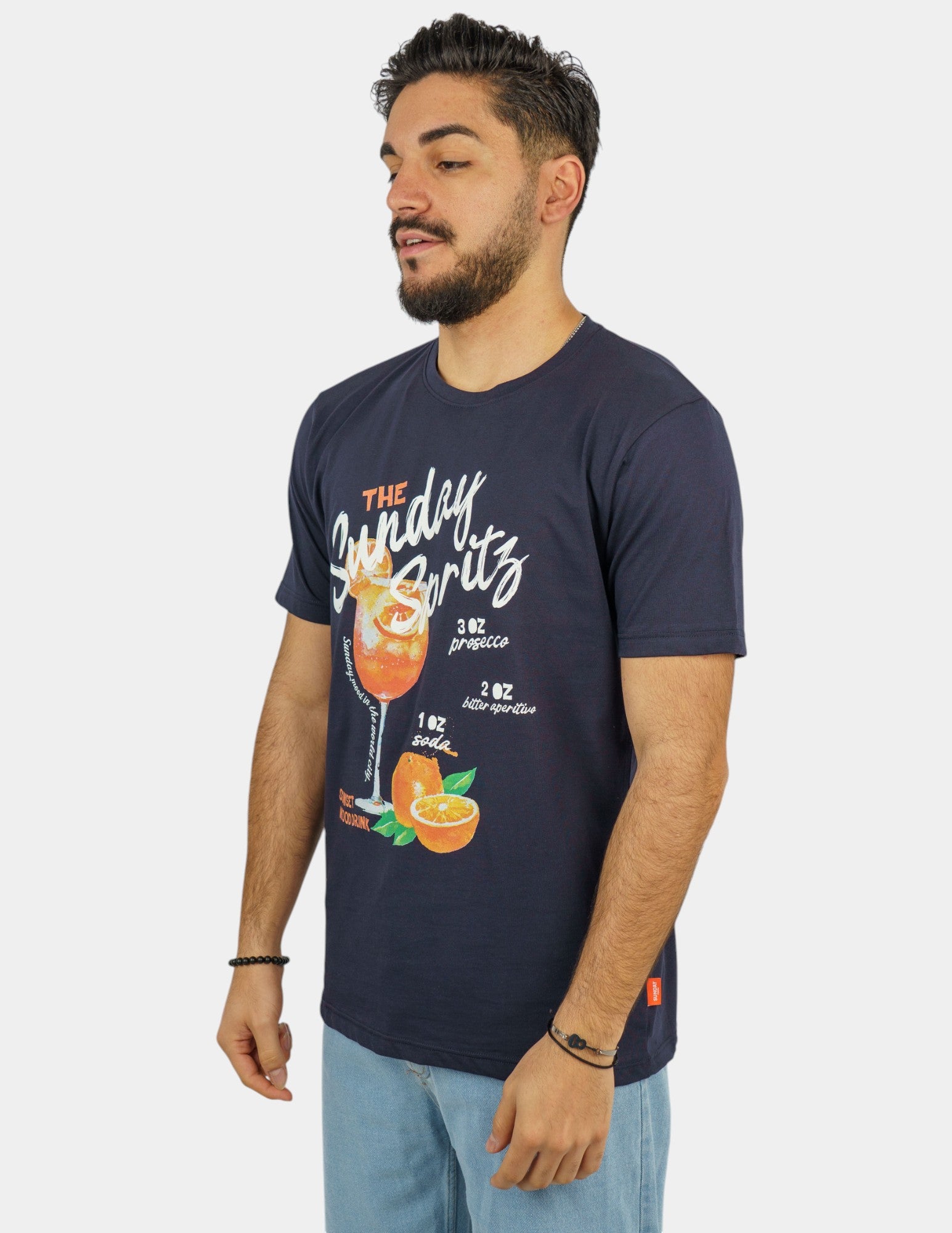 t-shirt in cotone con stampa