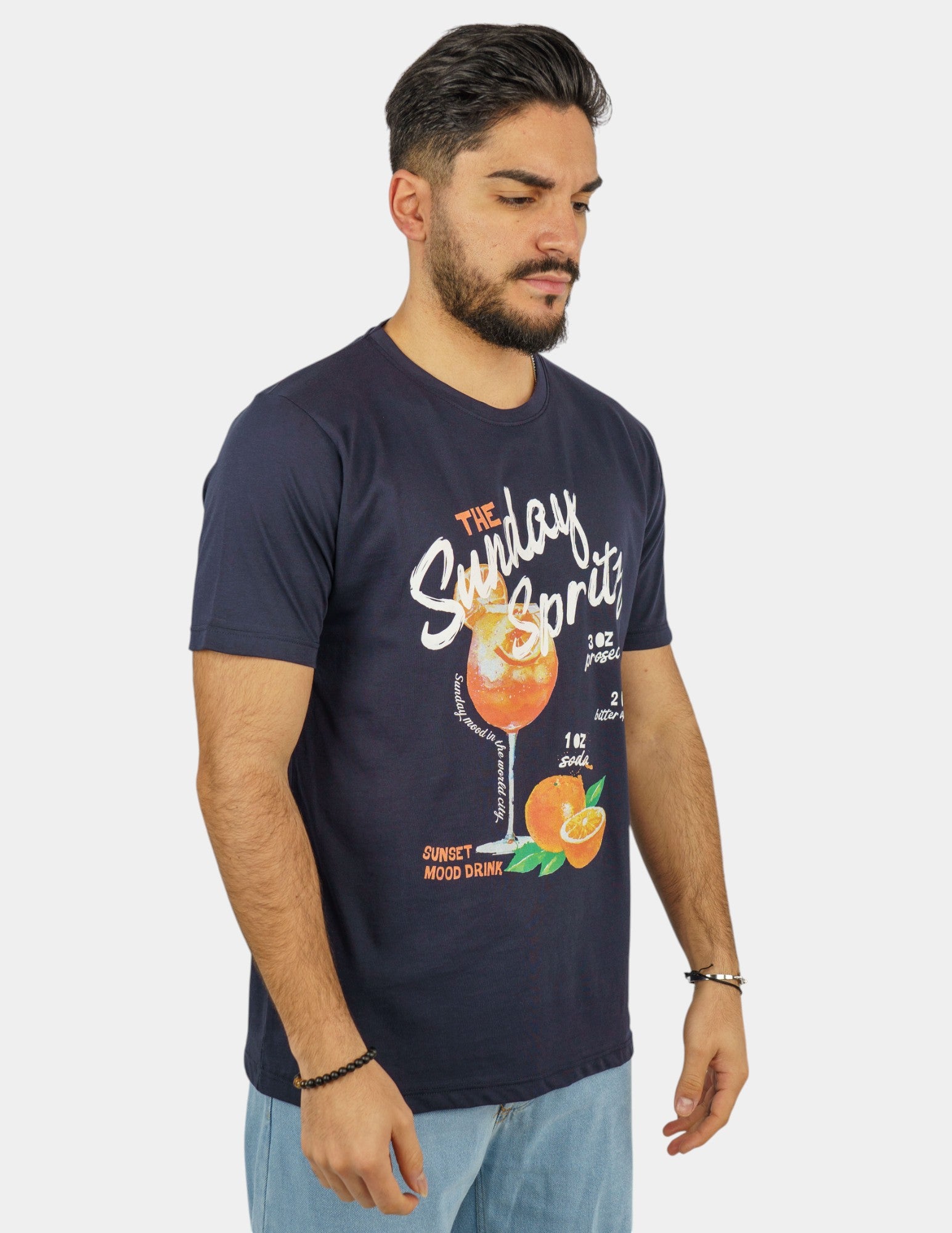 t-shirt in cotone con stampa