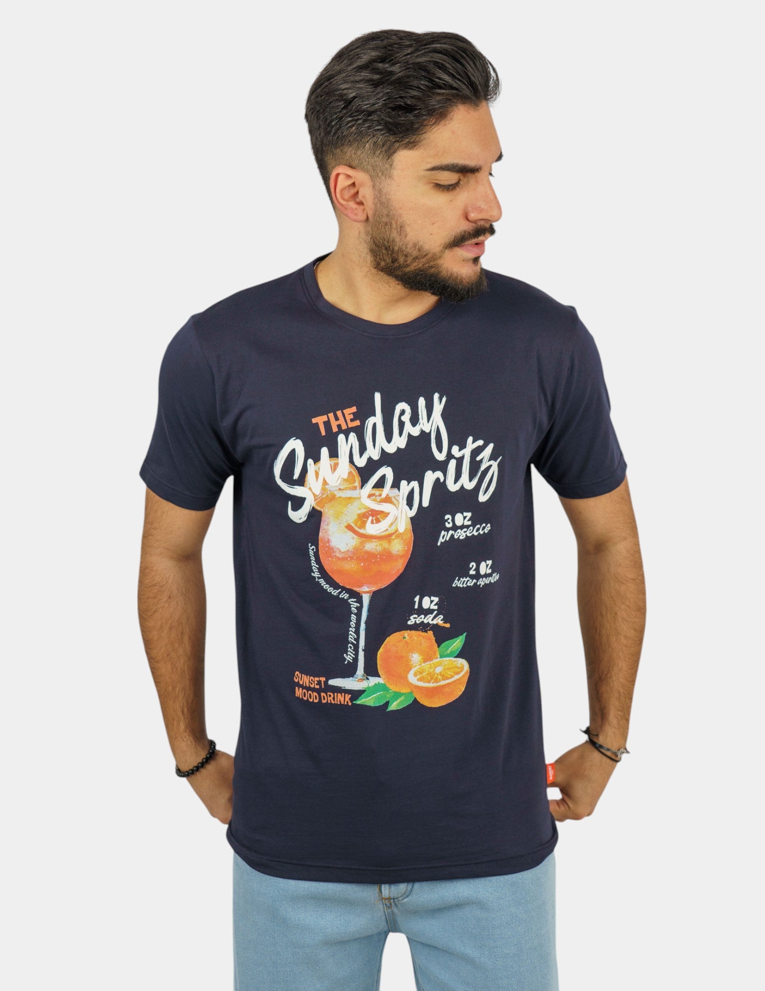 t-shirt in cotone con stampa