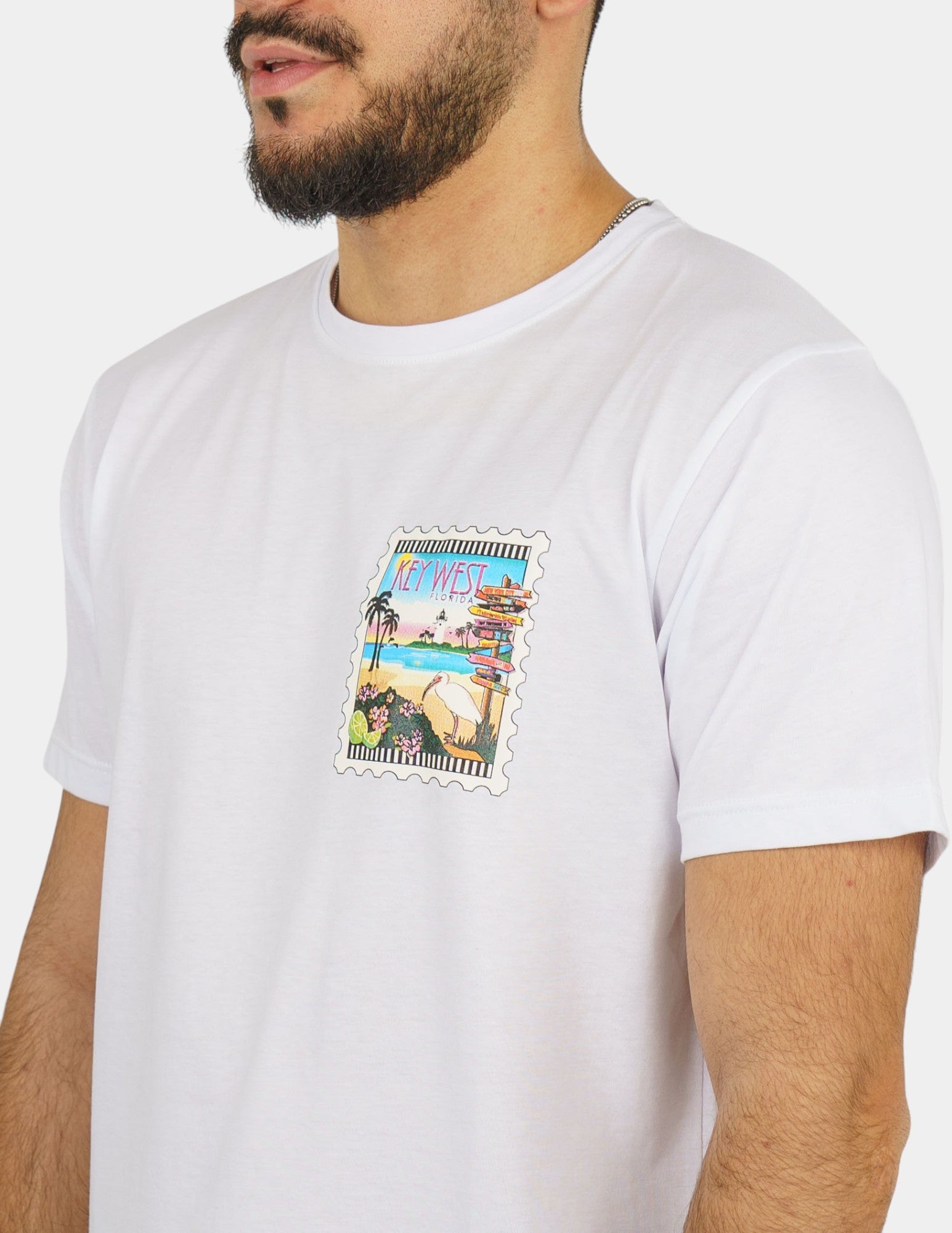 t-shirt in cotone con stampa