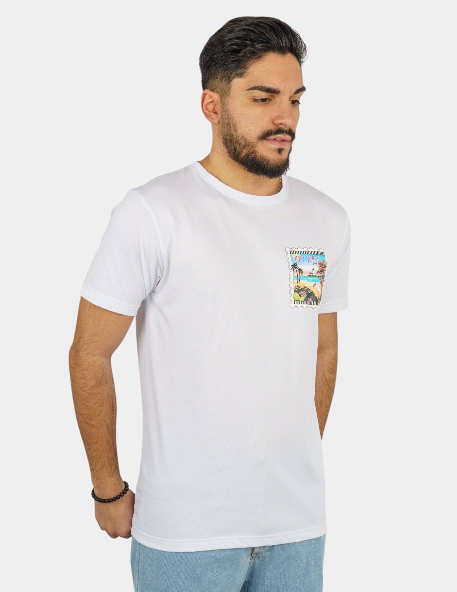 t-shirt in cotone con stampa