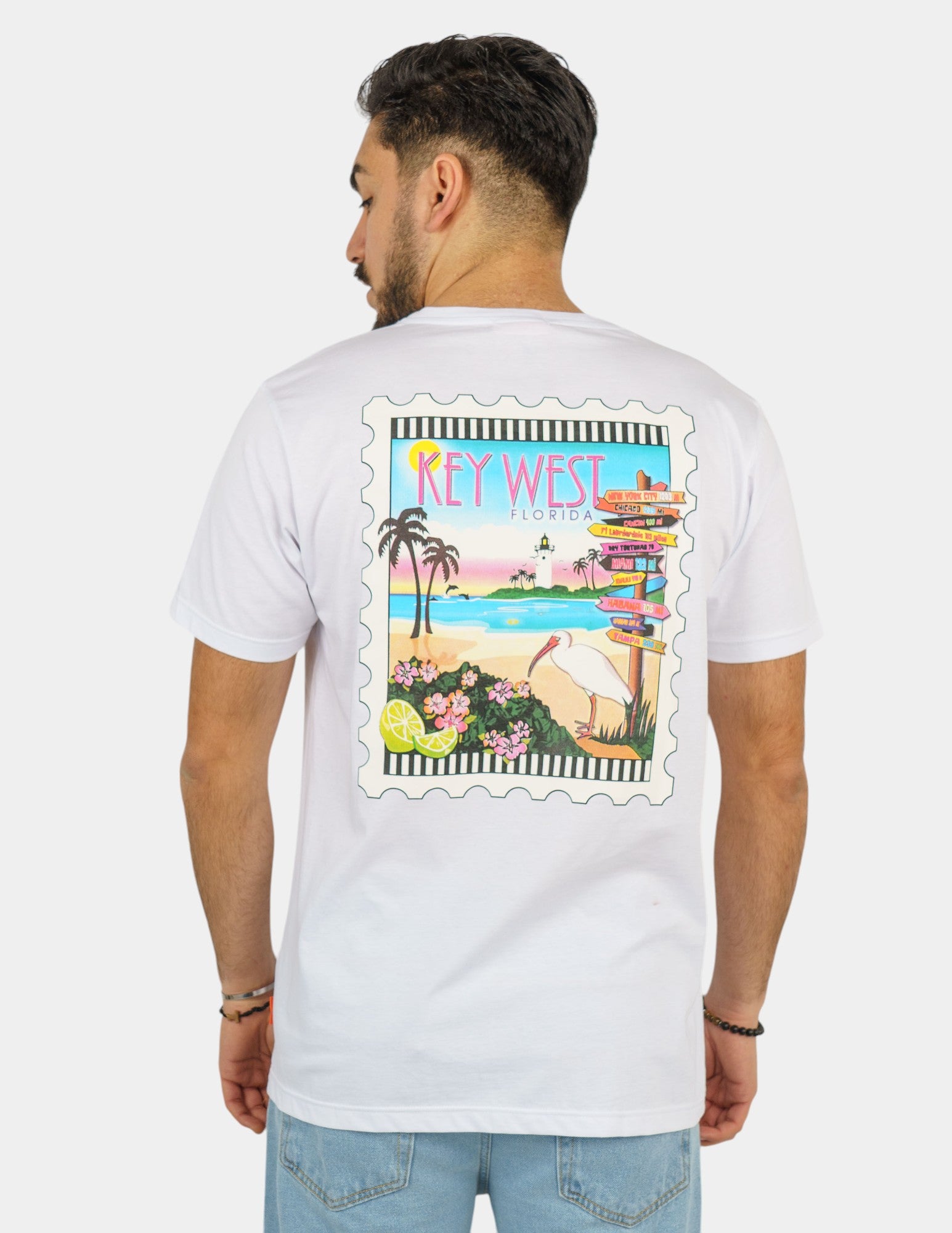 t-shirt in cotone con stampa