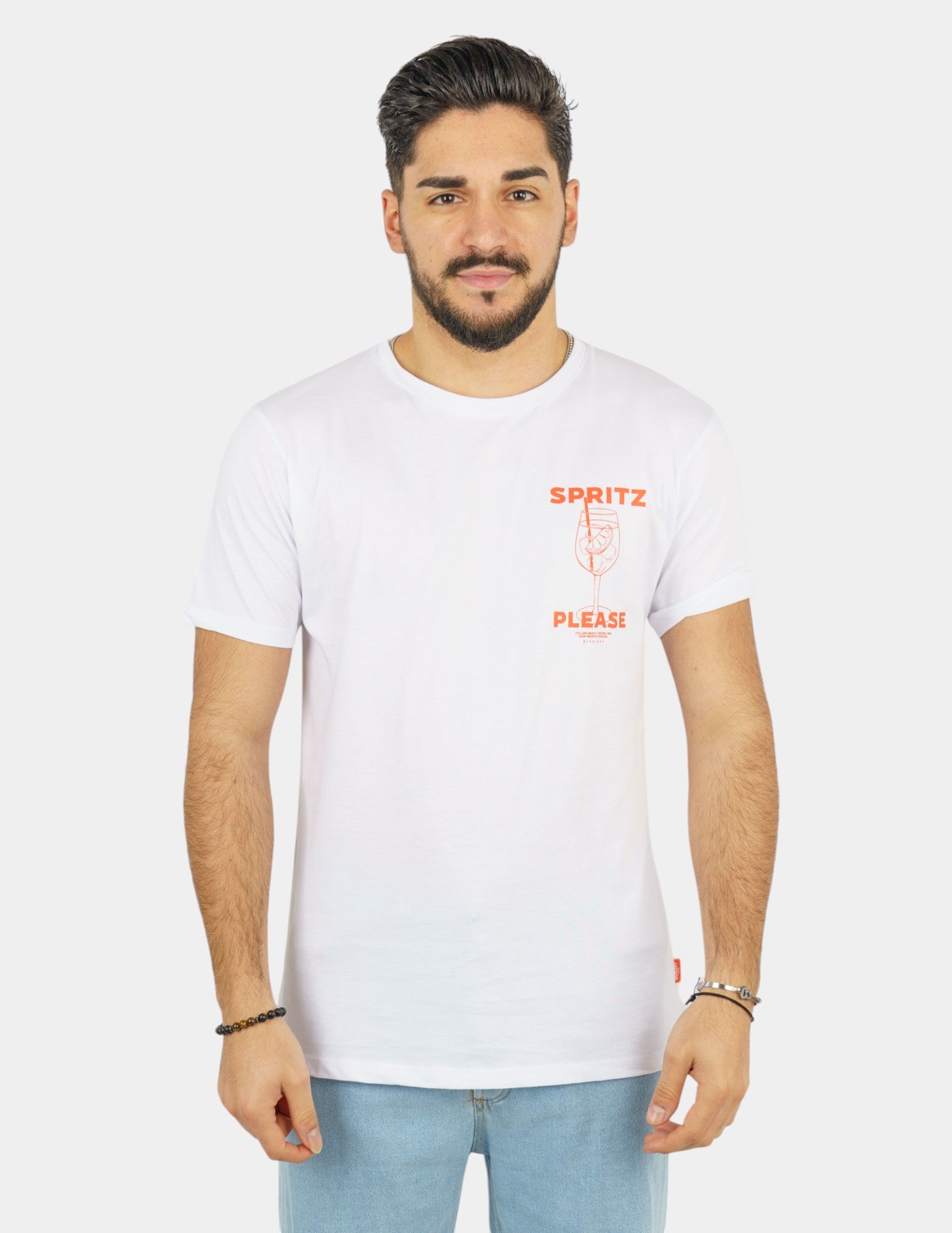t-shirt in cotone con stampa