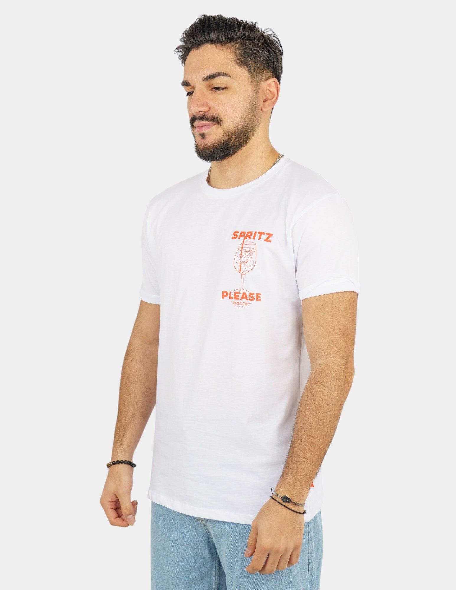 t-shirt in cotone con stampa